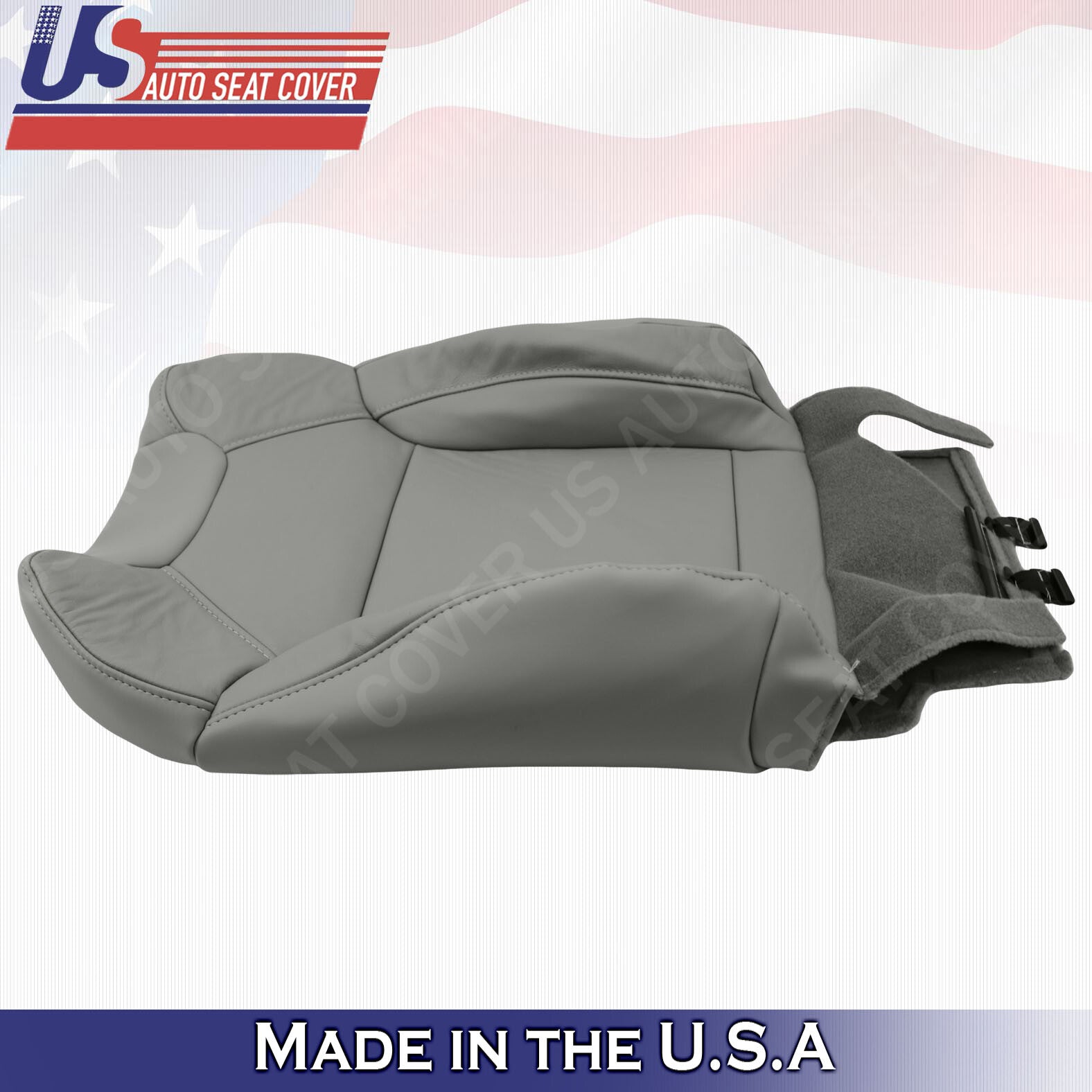 2019 2020 For Acura MDX Passenger Top & Bottom Leather Seat Covers Gray