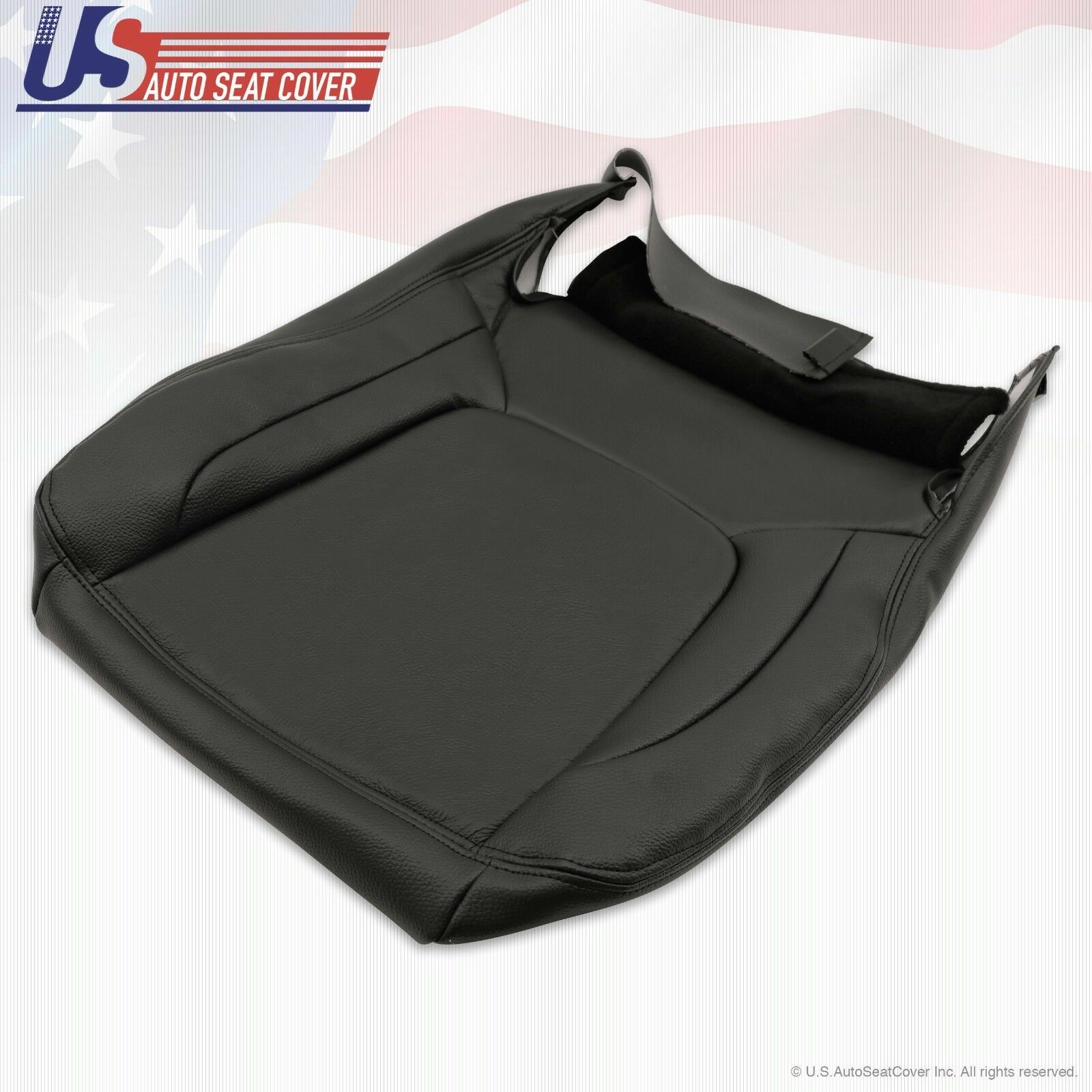 2005 For Dodge Ram Laramie Driver Bottom Replacement Leather Seat Cover Gray