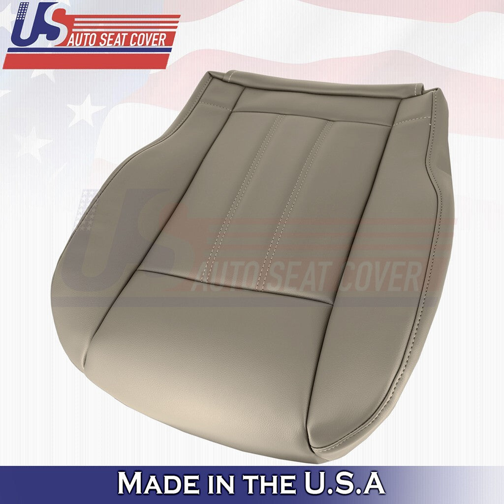 2008 to 2016 For Chrysler Town & Country Driver Bottom Leather Seat Cover Tan