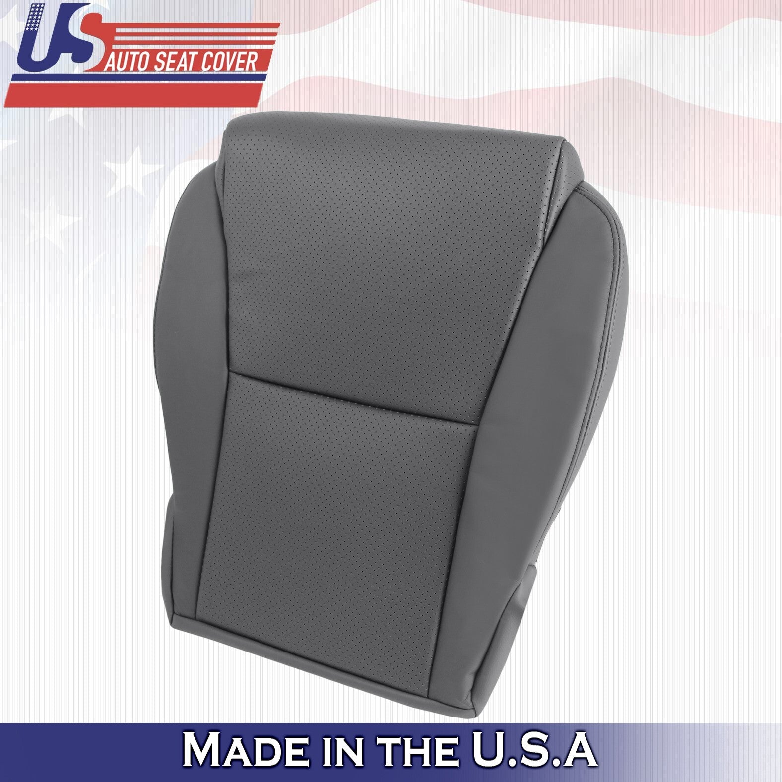 2004 For Toyota Solara Convertible Passenger Side Bottom Leather Seat Cover Gray