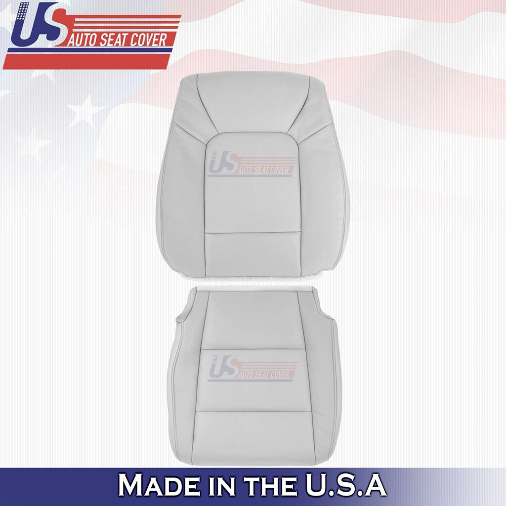 2009 2010 2011 Fits Honda Pilot Driver Bottom & Top Leather Seat Cover Gray
