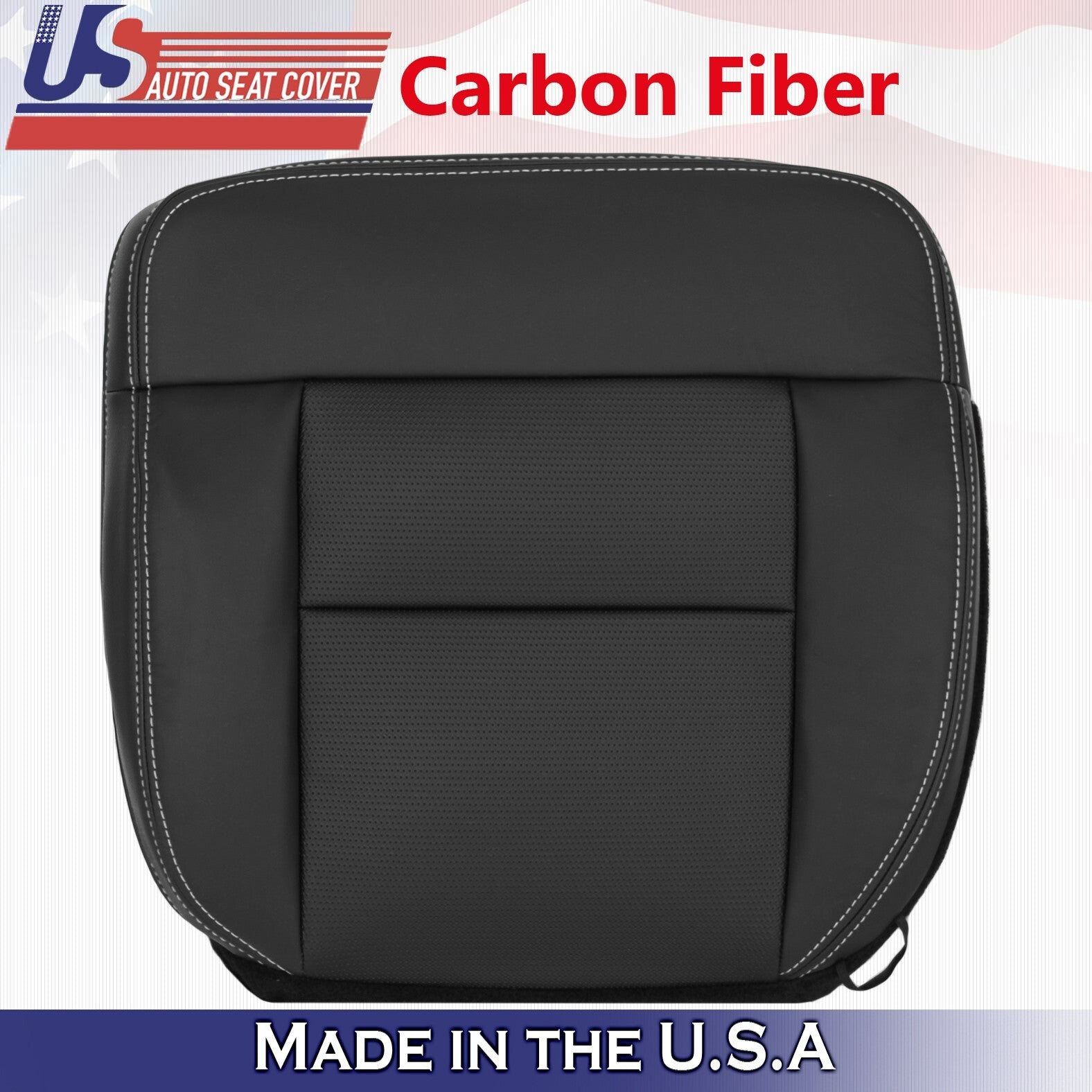 2004 - 2008 For Ford F150 FX2 Driver Bottom & Top Leather Seat Cover Black