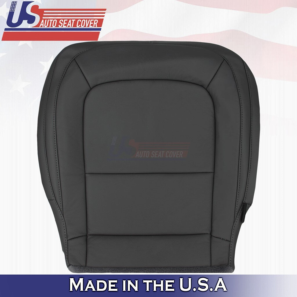 2015 to 2022 Fits GMC Canyon SLT Driver Side Bottom Leather Seat Cover Black