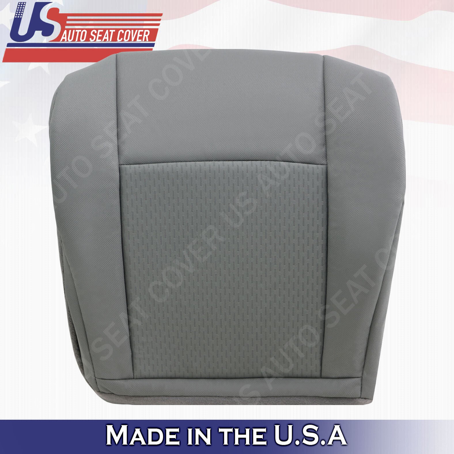 2009 to 2019 Fits Ford E150 van Driver &Passenger Bottoms Cloth Cover Flint Gray