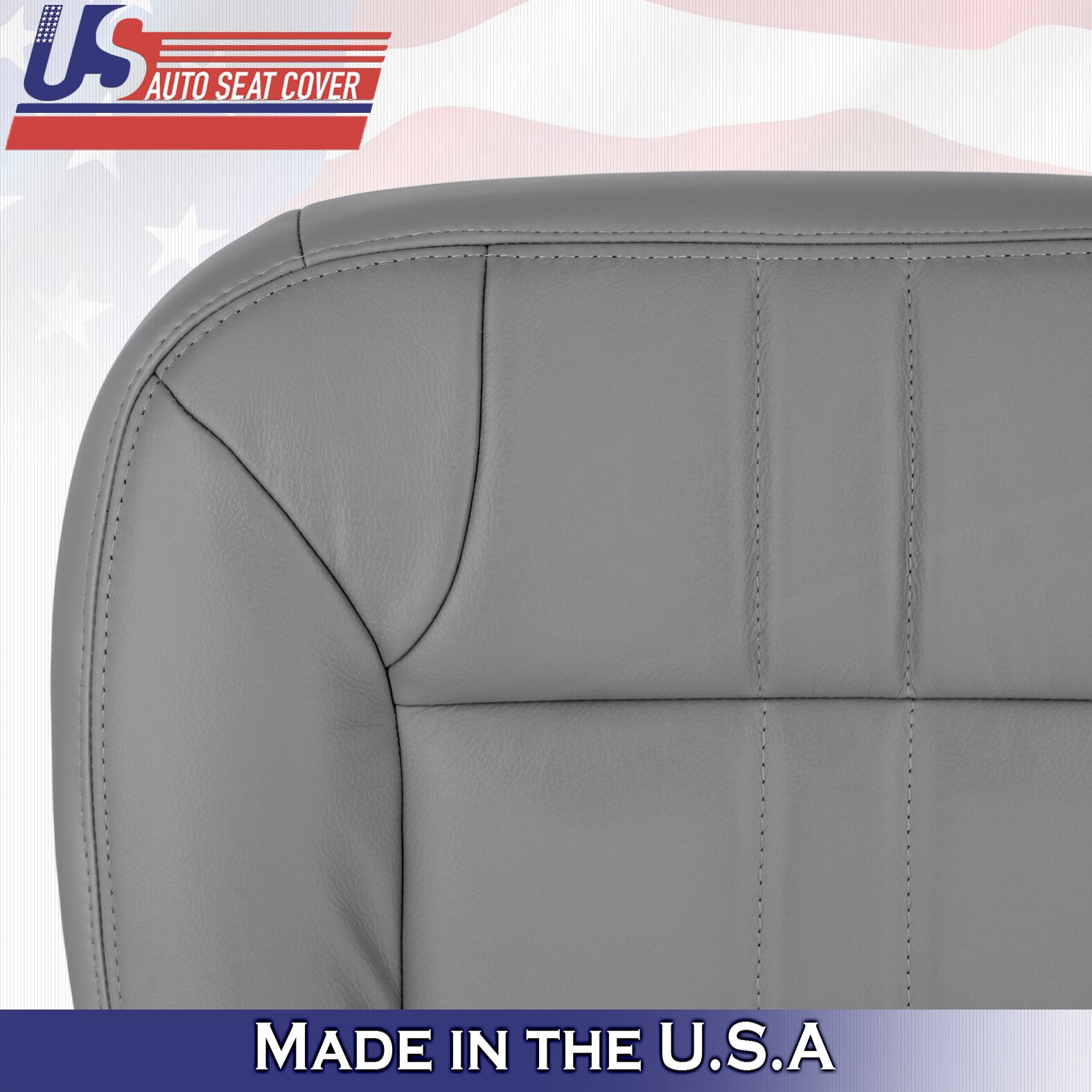 2000 For Ford Excursion Limited XLT Passenger Bottom Leather Seat Cover in Gray