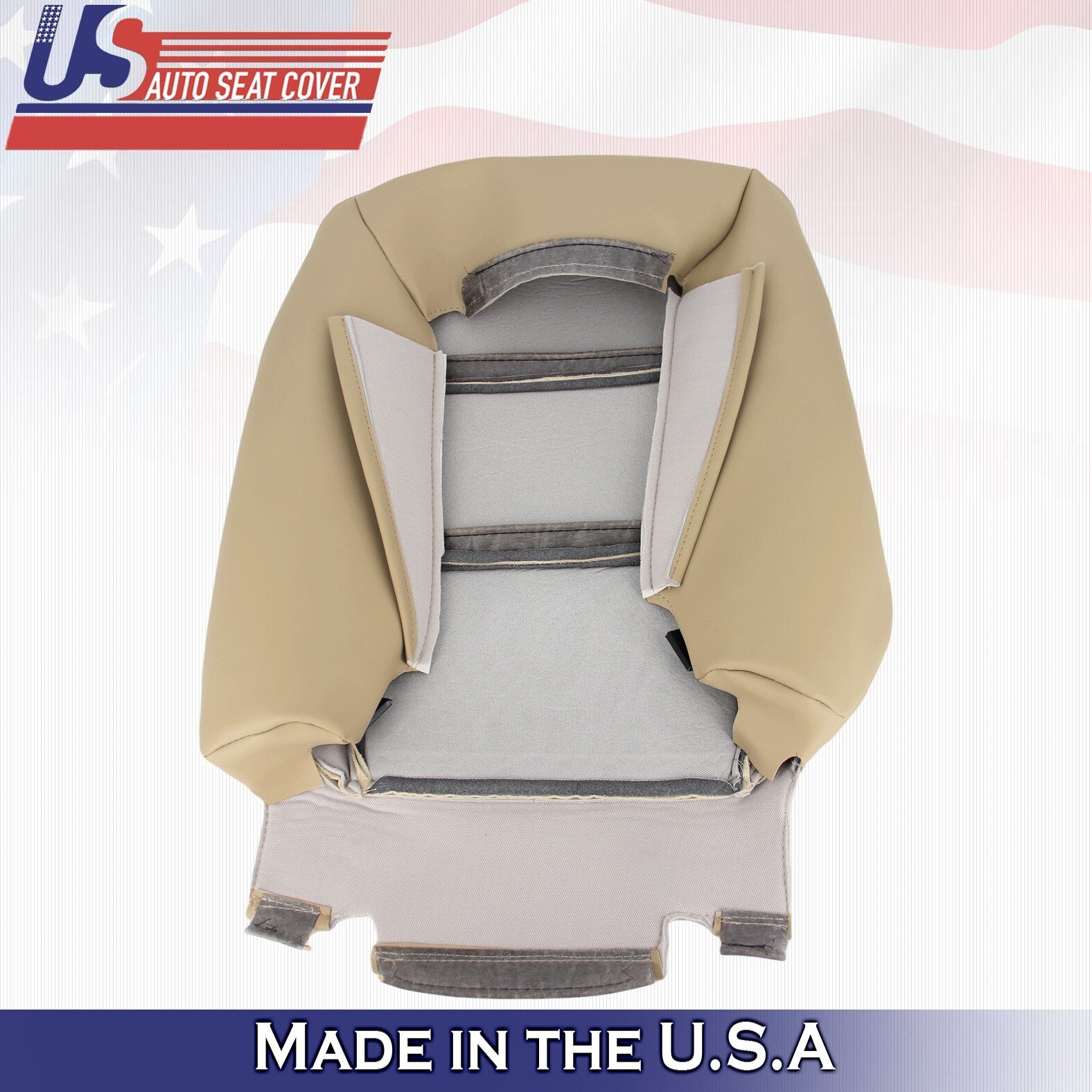 1997 1998 1999 For Lexus ES300 Driver Side Top Leather Seat Cover Ivory Tan