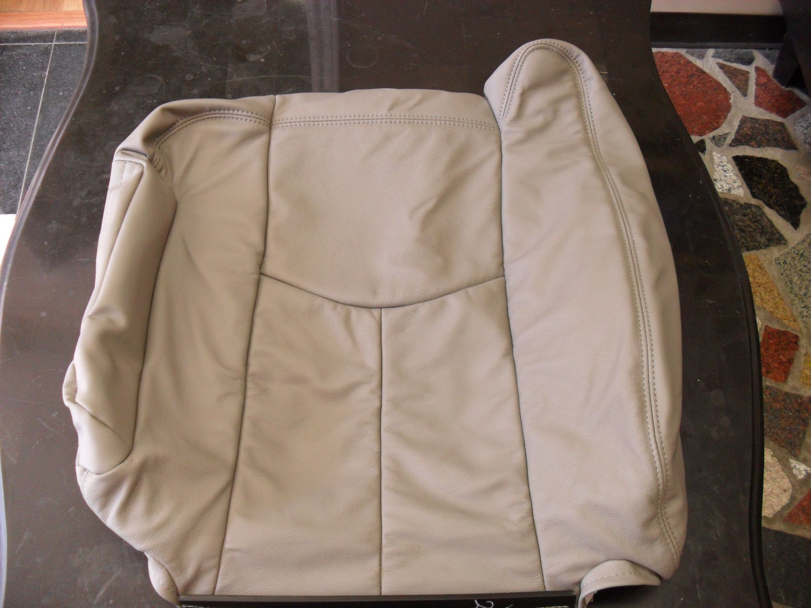 2003 2004 2005 2006 Chevy Avalanche Driver Lean Back Custom Leather Seat Tan