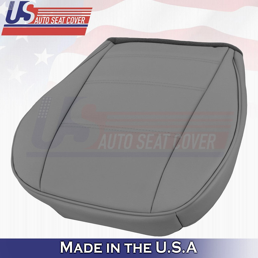 1999-2004 FOR Ford Mustang V6 Driver Bottom &Top Genuine Leather Seat Cover Gray