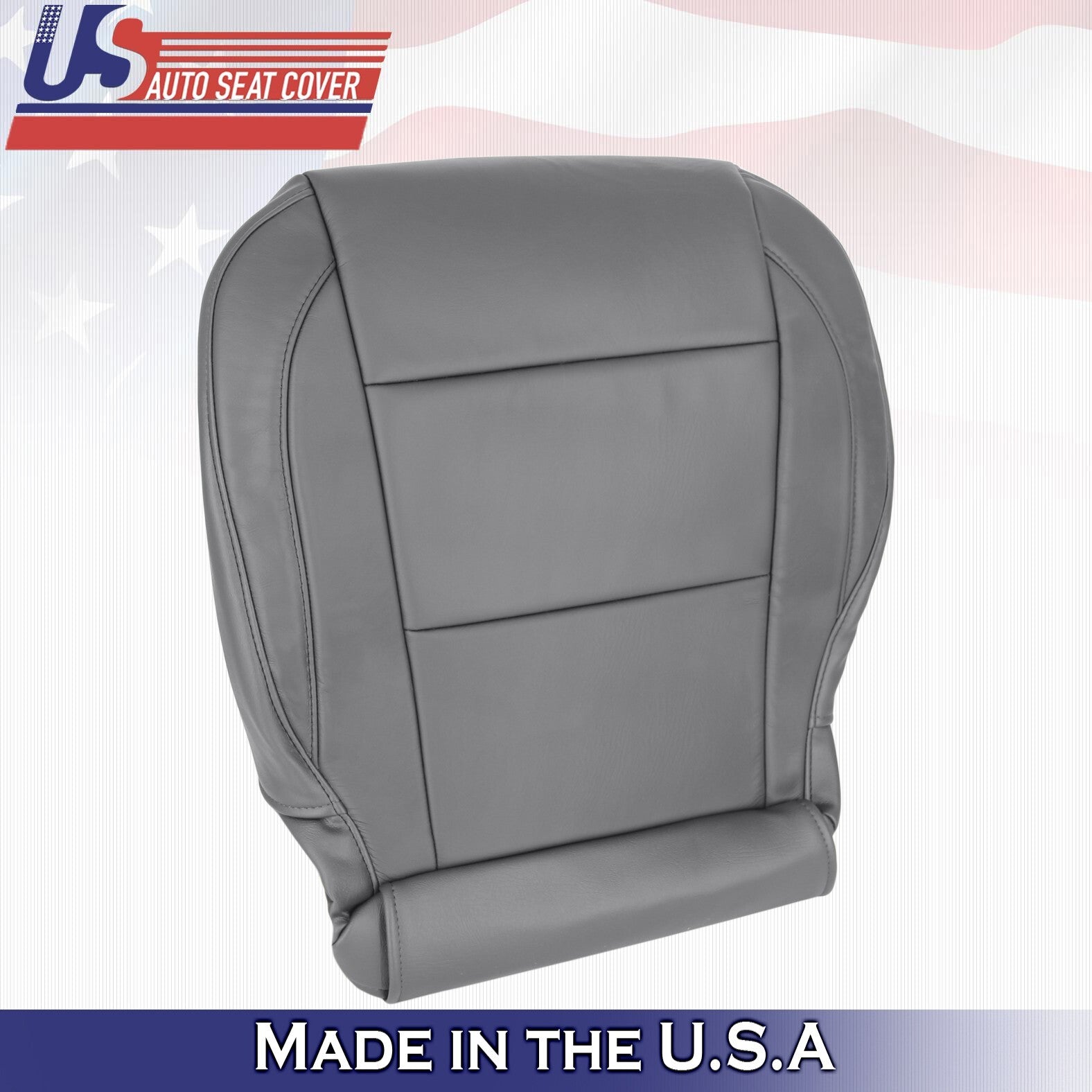 2005 to 2015 For Nissan Armada Titan Passenger Top & Bottom Leather Covers Gray