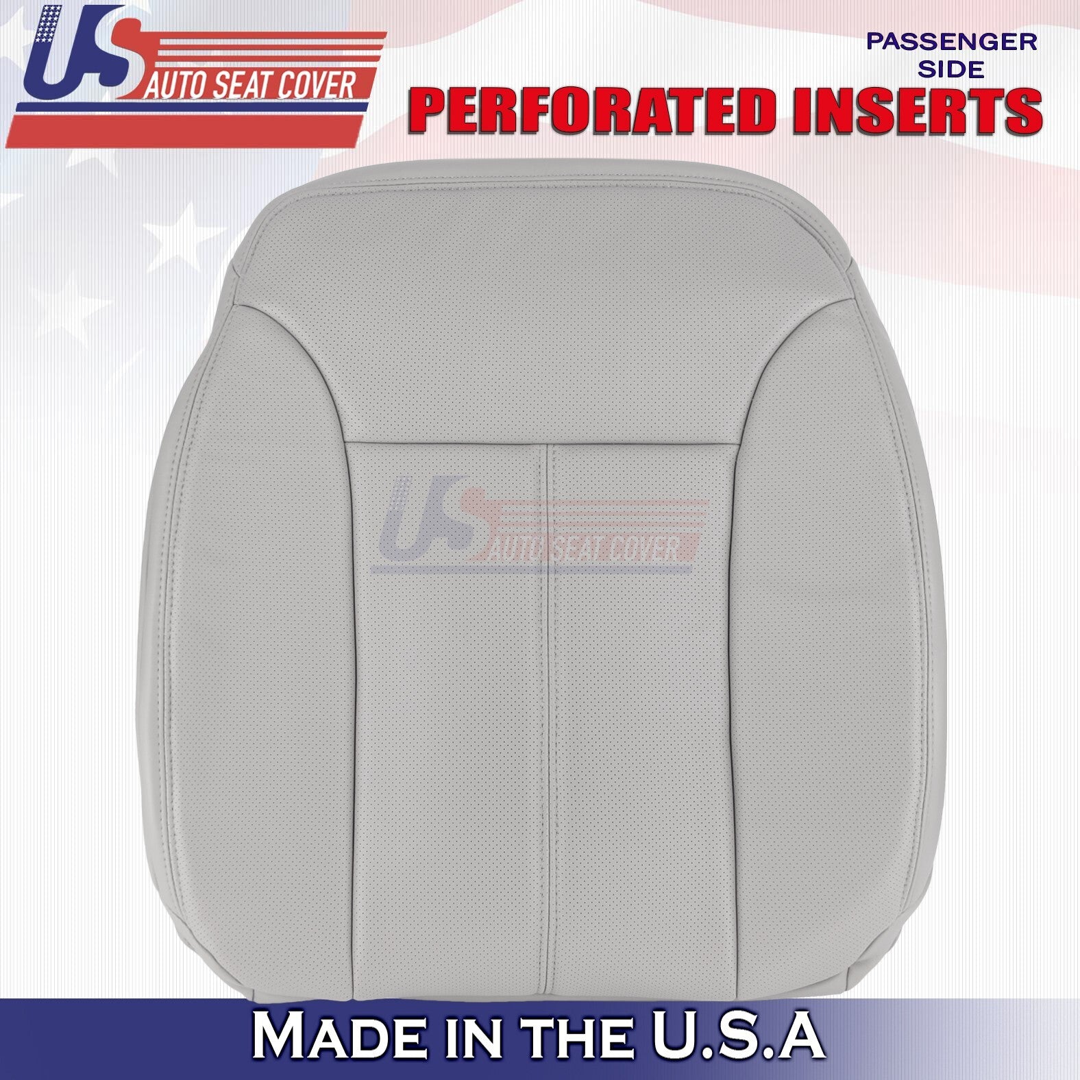 2007 to 2012 For Mercedes GL350 GL450 Passenger Top & Bottom Leather Covers Gray