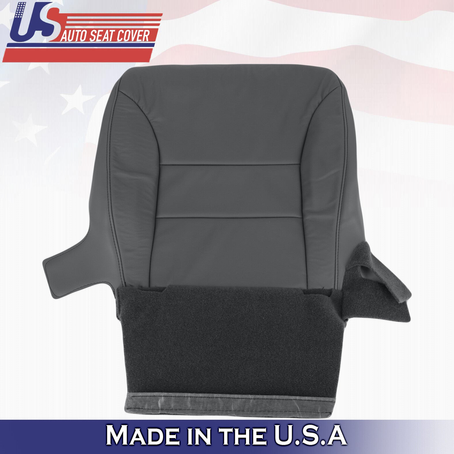 2005 2006 2007 For Honda Odyssey LX & EX Driver Bottom Leather Seat Cover Black