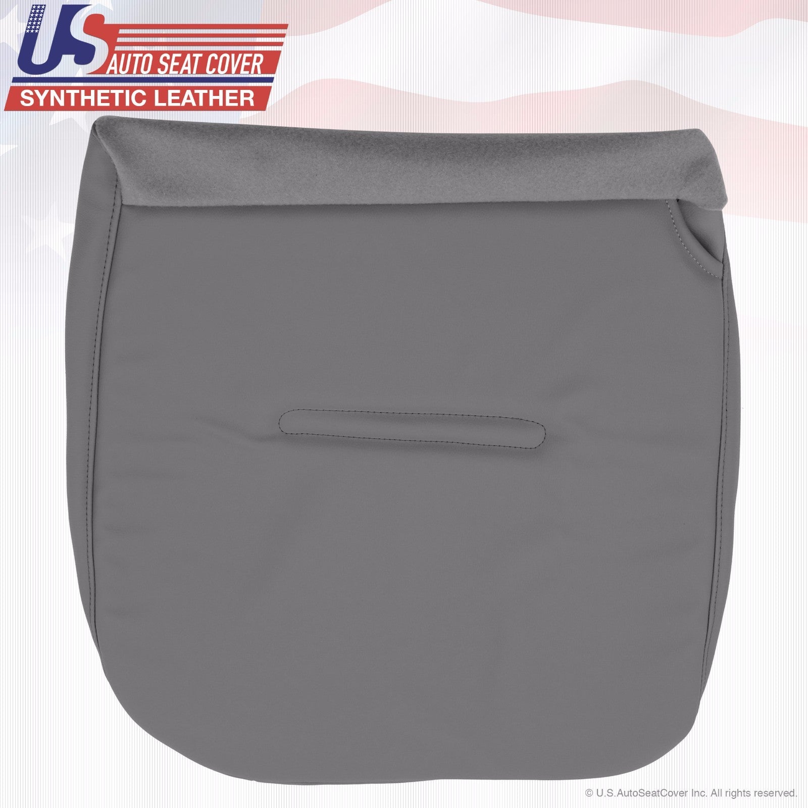 2002 to 2007 Fits Ford F350 WT Front Set Bottoms Synthetic Leather Cover Gray
