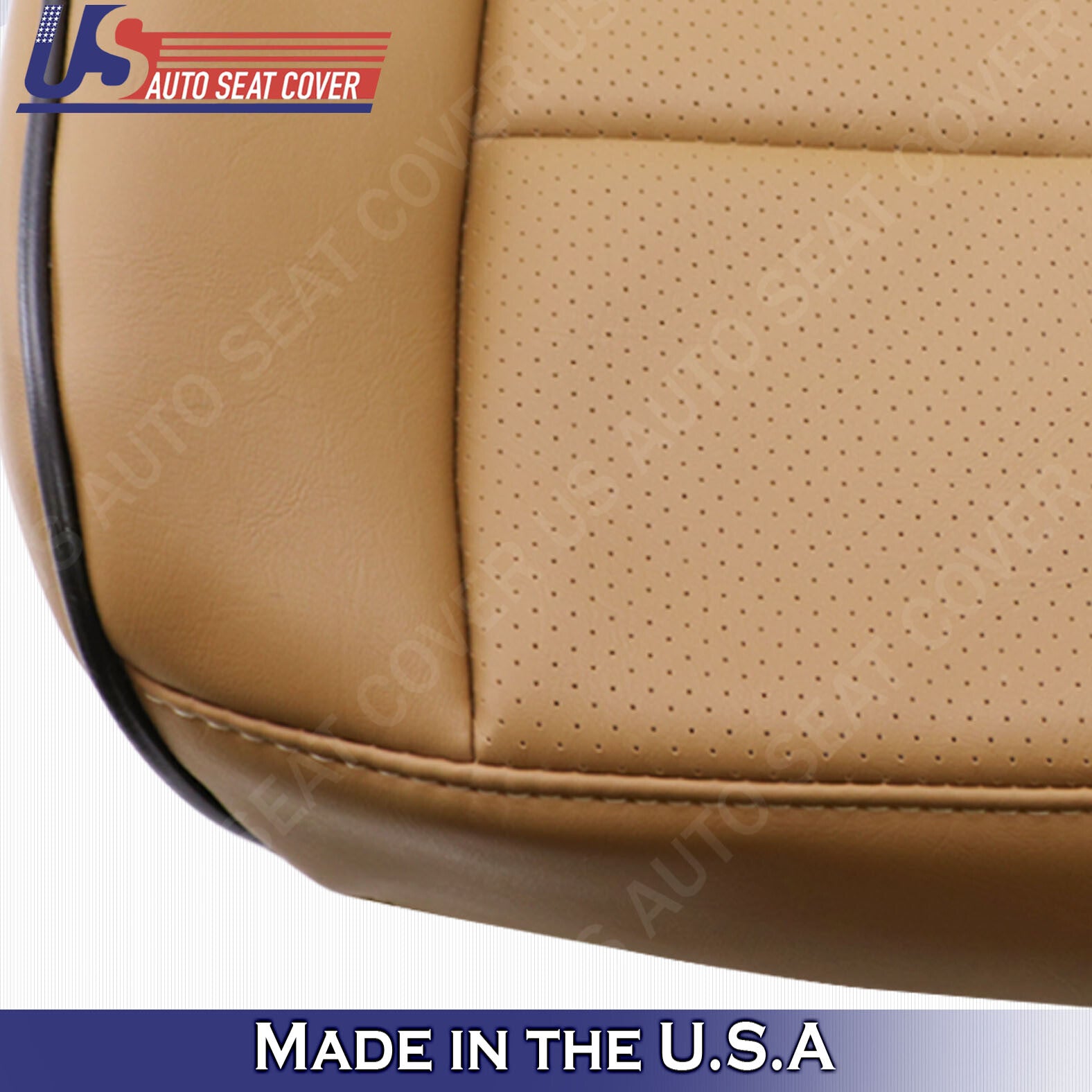 2011- 2014 Lincoln Navigator Driver Bottom Synthetic Leather Seat Cover TAN