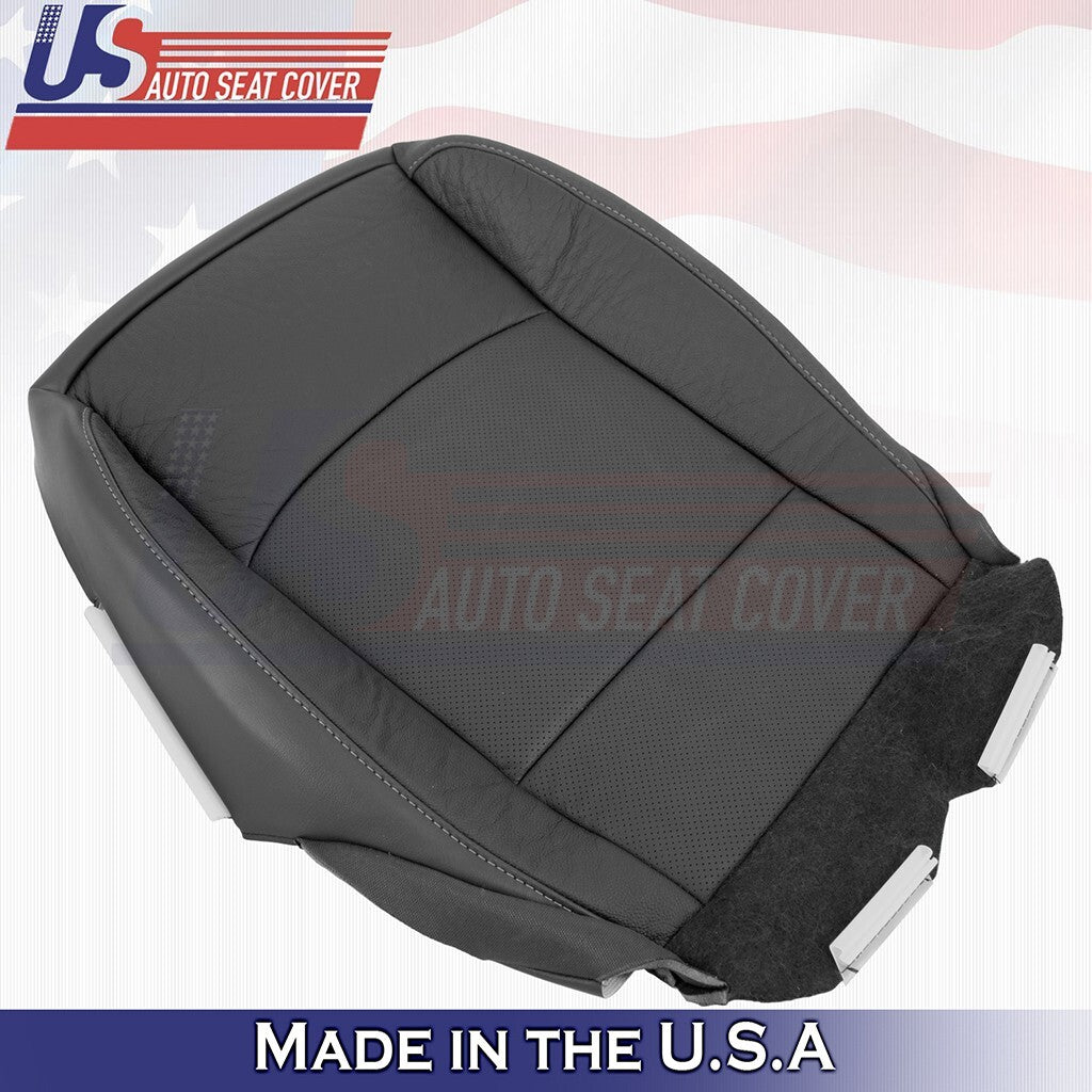 2016 to 2020 For Chevy Malibu Driver & Passenger Bottom Leather Cover Black