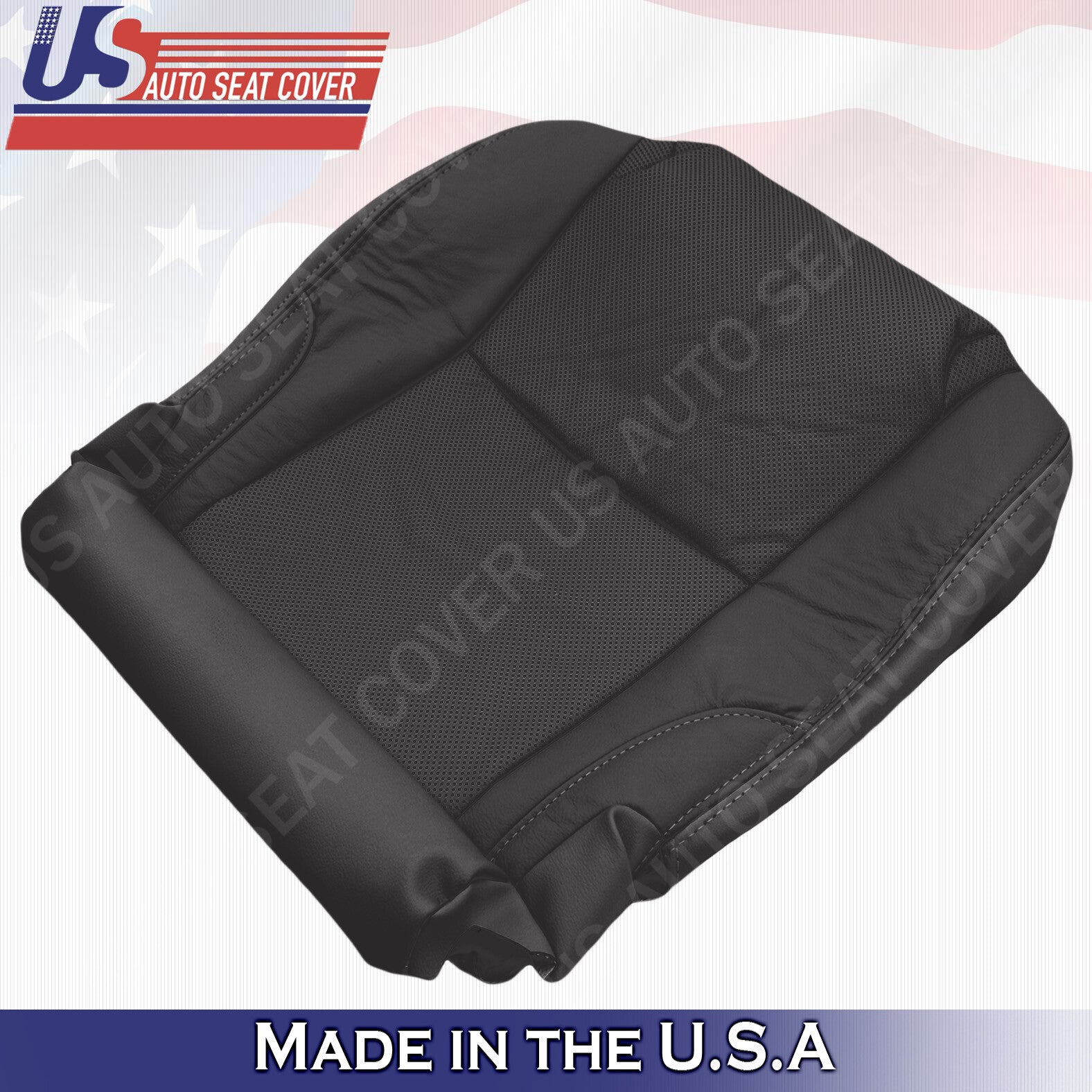 Fits 2006 2007 Lexus IS 250 350 Driver Passenger Bottom Leather Seat Cover Black