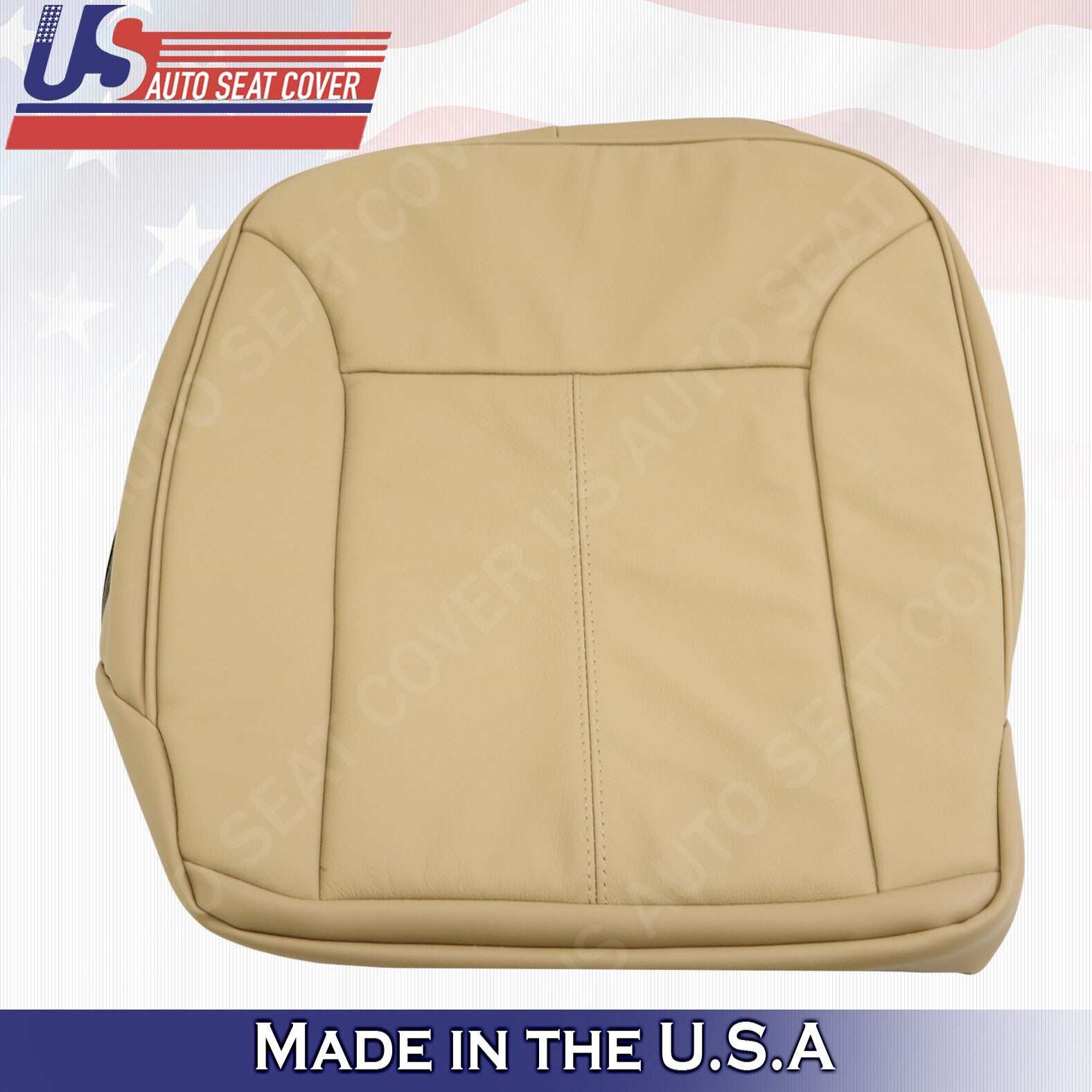 2010 2011 2012 Fits Mercedes Benz GL Passenger Bottom Leather Seat Cover Tan