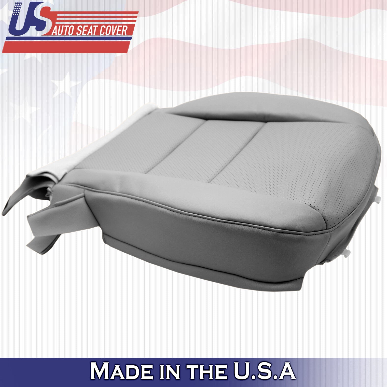 For 2005 2006 2007 2008 Acura RL Driver Top & Bottom Leather Seat Covers Taupe