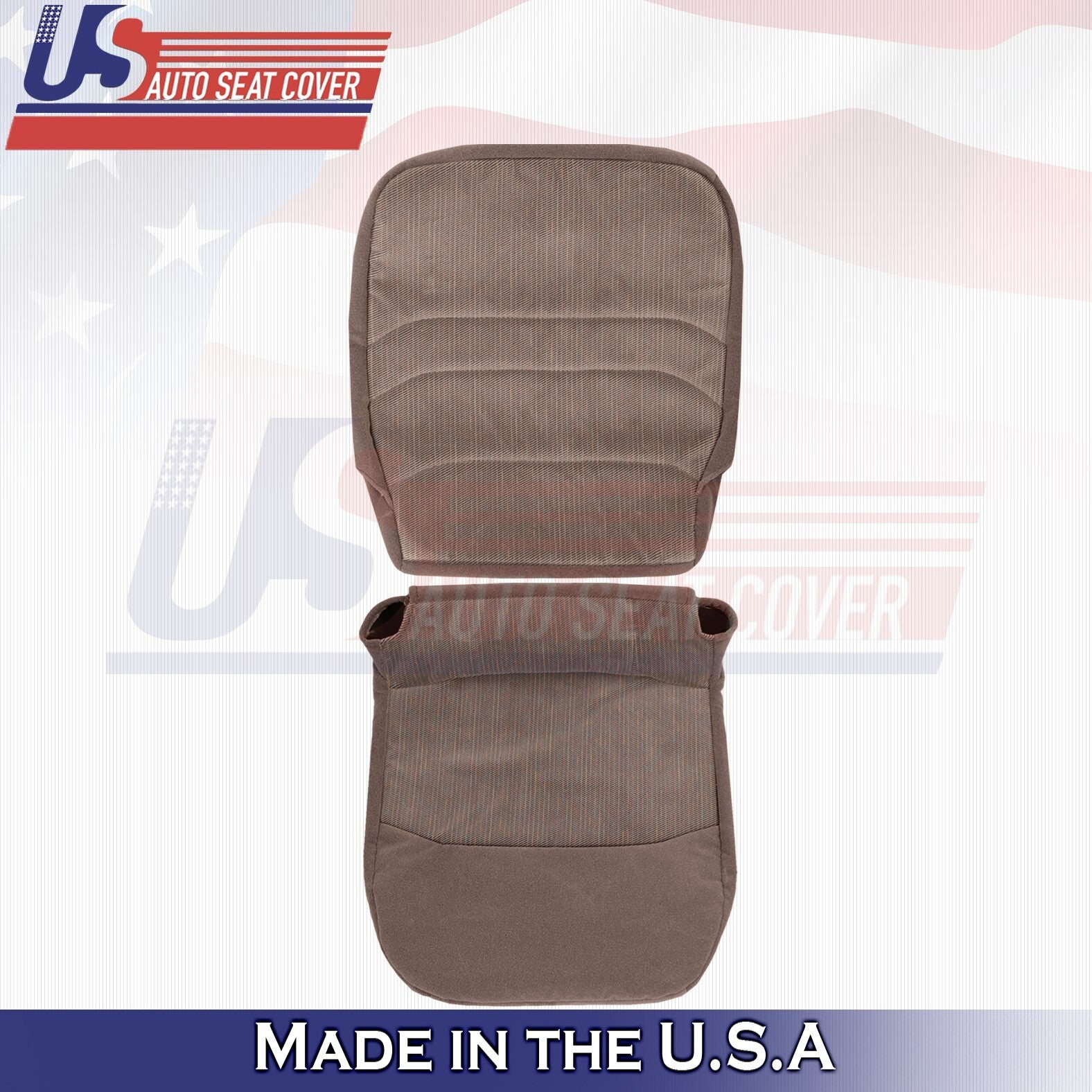 1994 - 1997 FITS Ford F150 XLT Jump Seat Bottom & Top Cloth Cover Mocha Tan