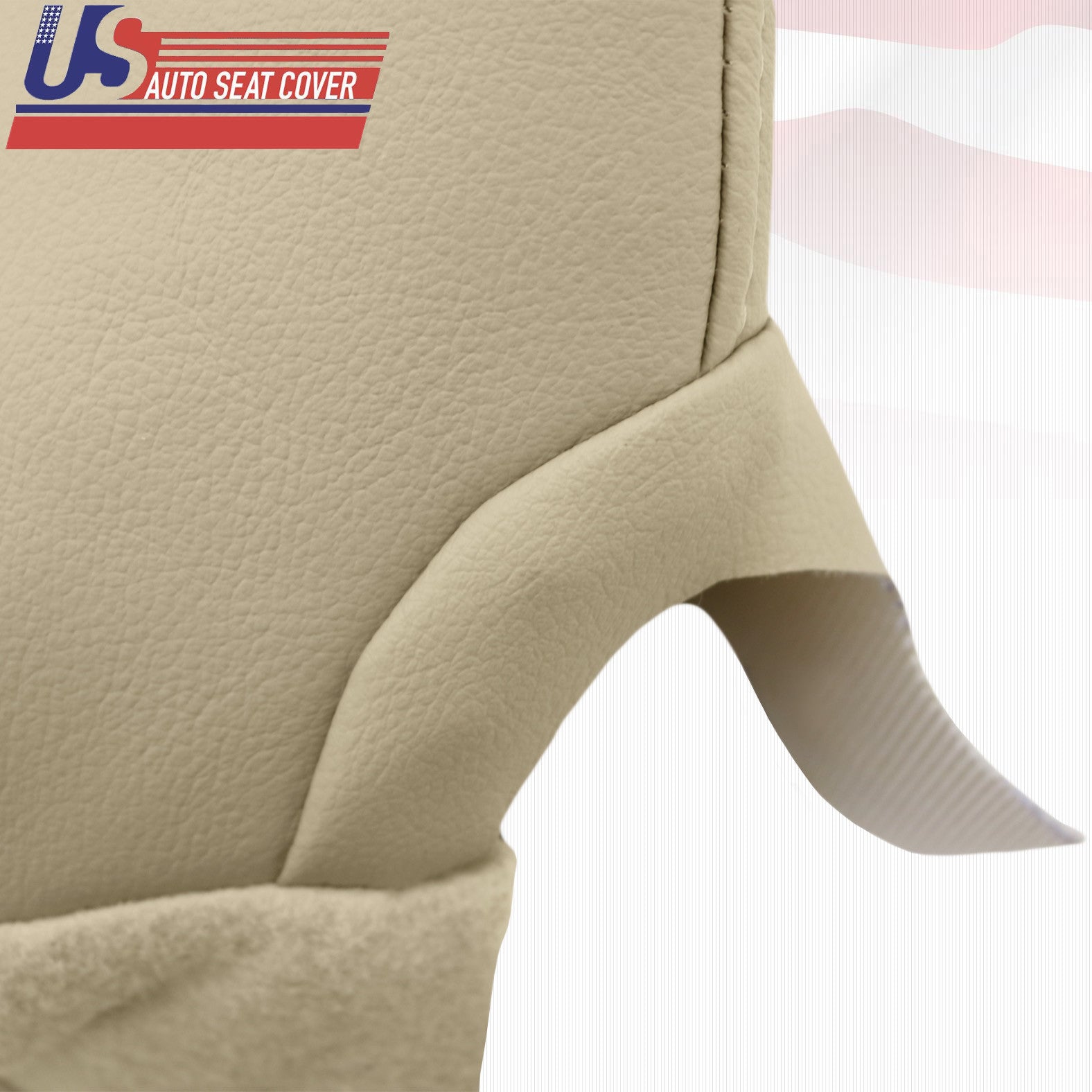 Fits 2007 - 2013 Acura MDX Driver Top & Bottom Genuine Leather Seat Cover TAN
