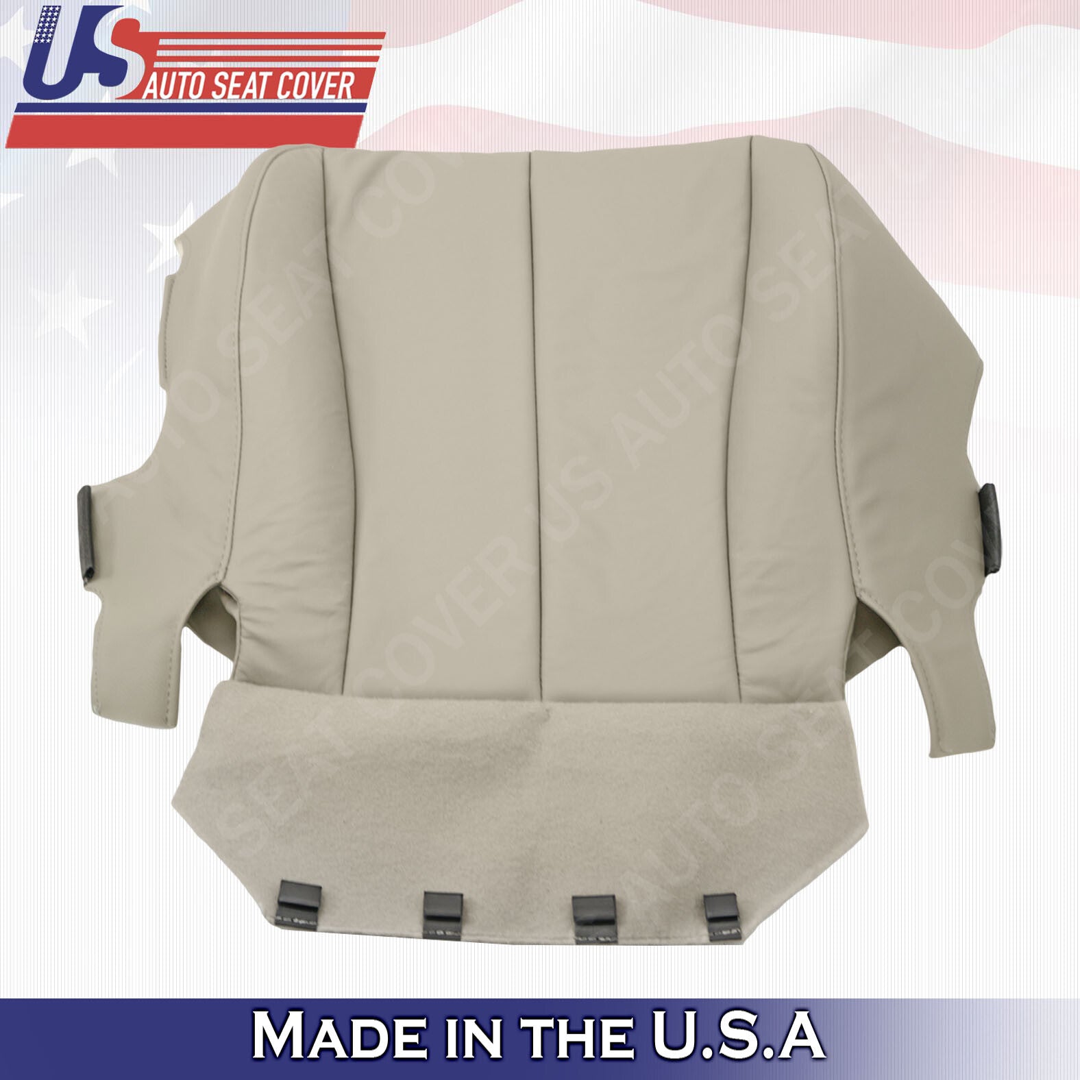 2007 to 2011 For Toyota Camry Driver Side Bottom Leatherette Seat Cover in Tan