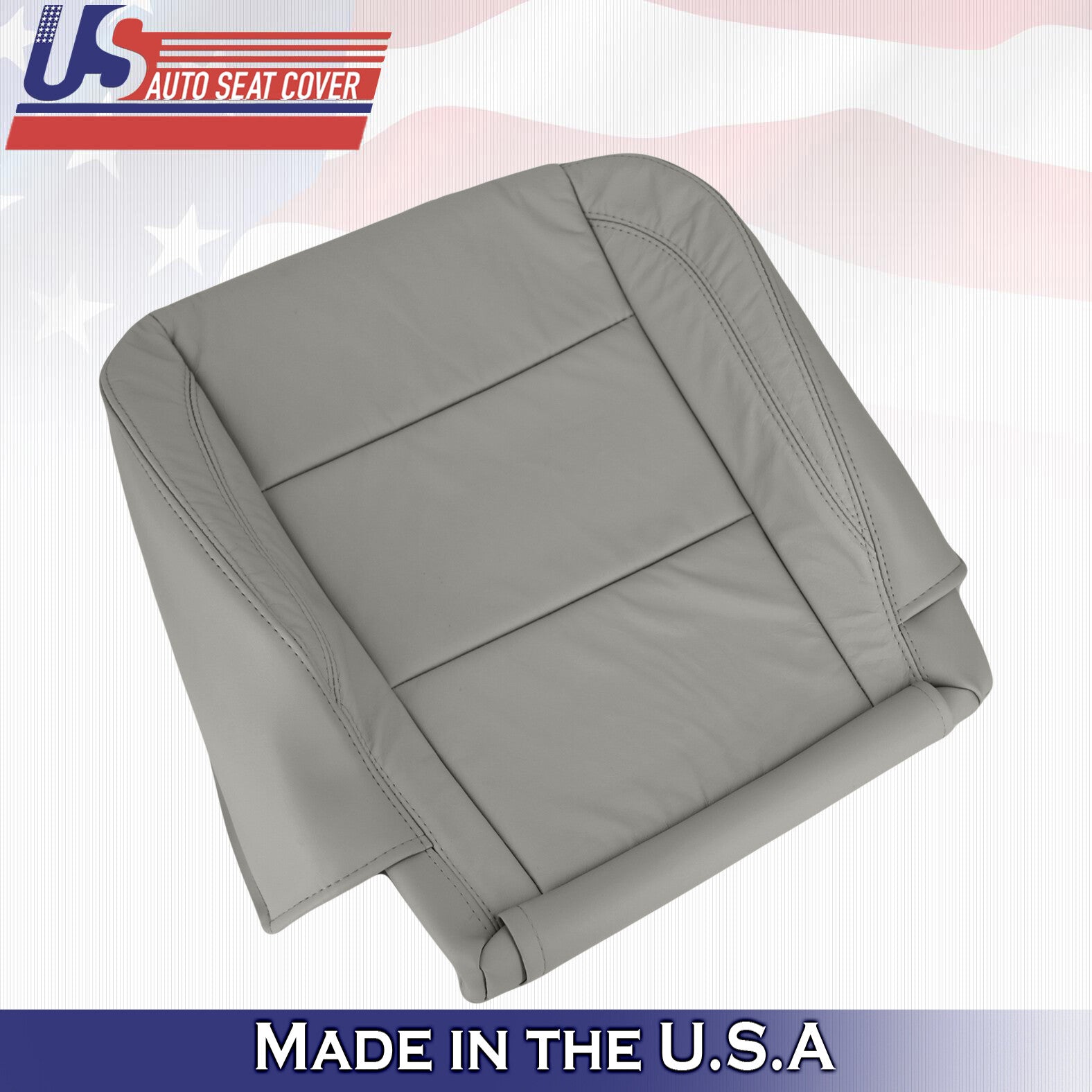 2004 - 2010 For Infinity QX56 Passenger Side Bottom Leather Seat Cover in Gray