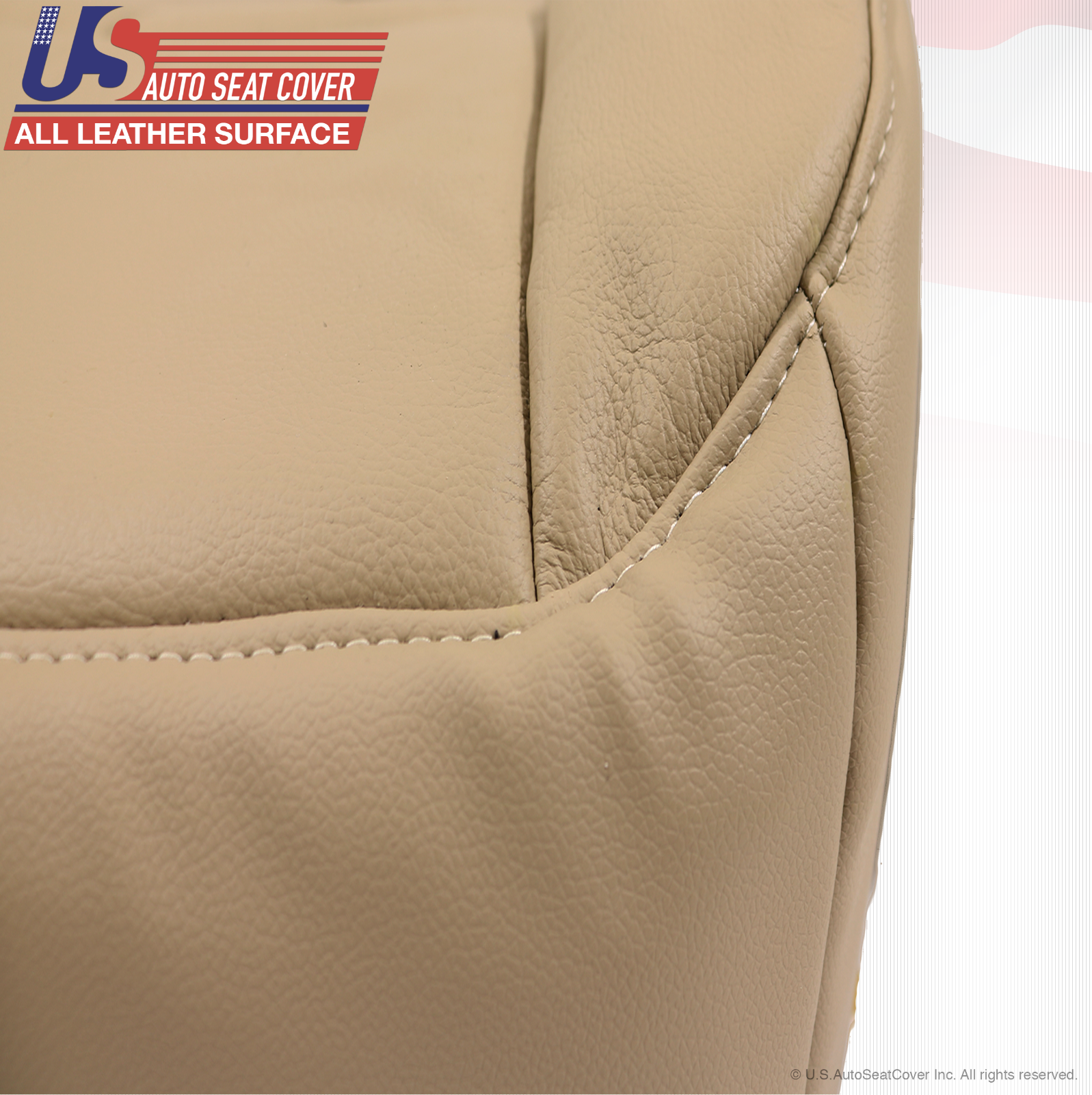 2011 2012 Ford Expedition Driver Side Bottom Leather Replacement Seat Cover Tan