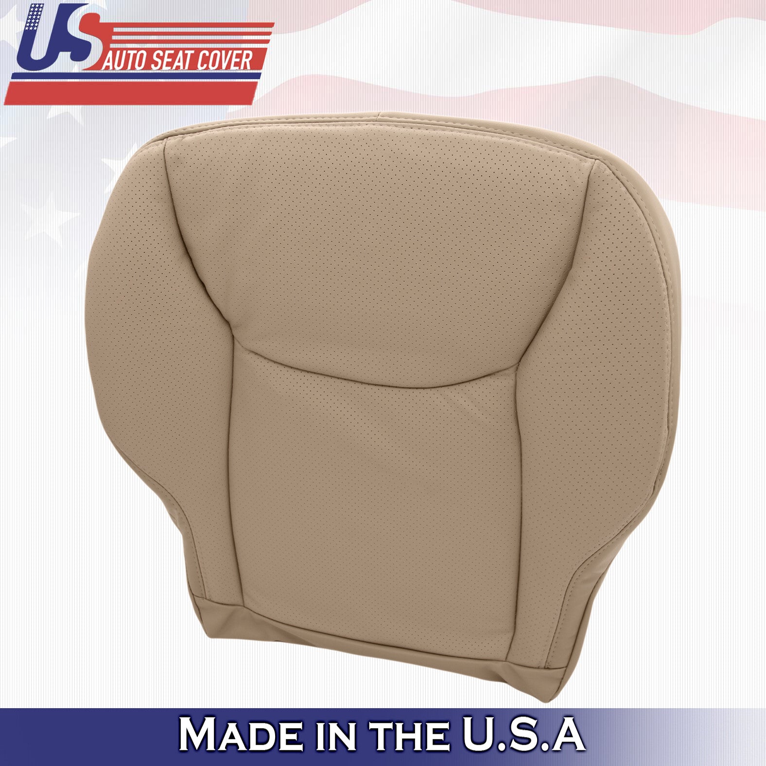 2000 to 2002 for Mercedes Benz S Class Driver Bottom Leather Seat Cover Tan