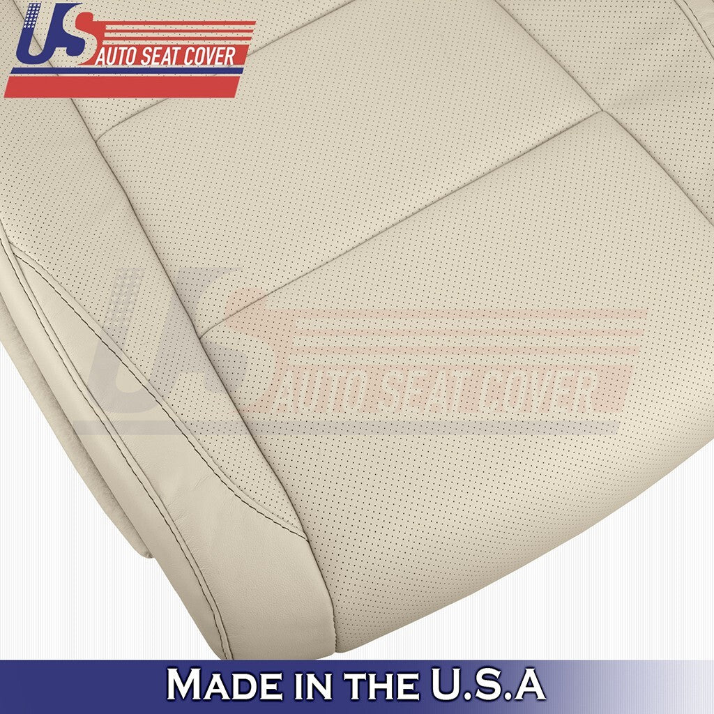 2014 to 2019 Fits Toyota Highlander Driver& Passenger Bottoms Leather Cover Tan