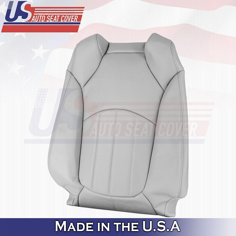 2008-2012 For Buick Enclave Driver & Passenger Top Perforated Leather Cover Gray