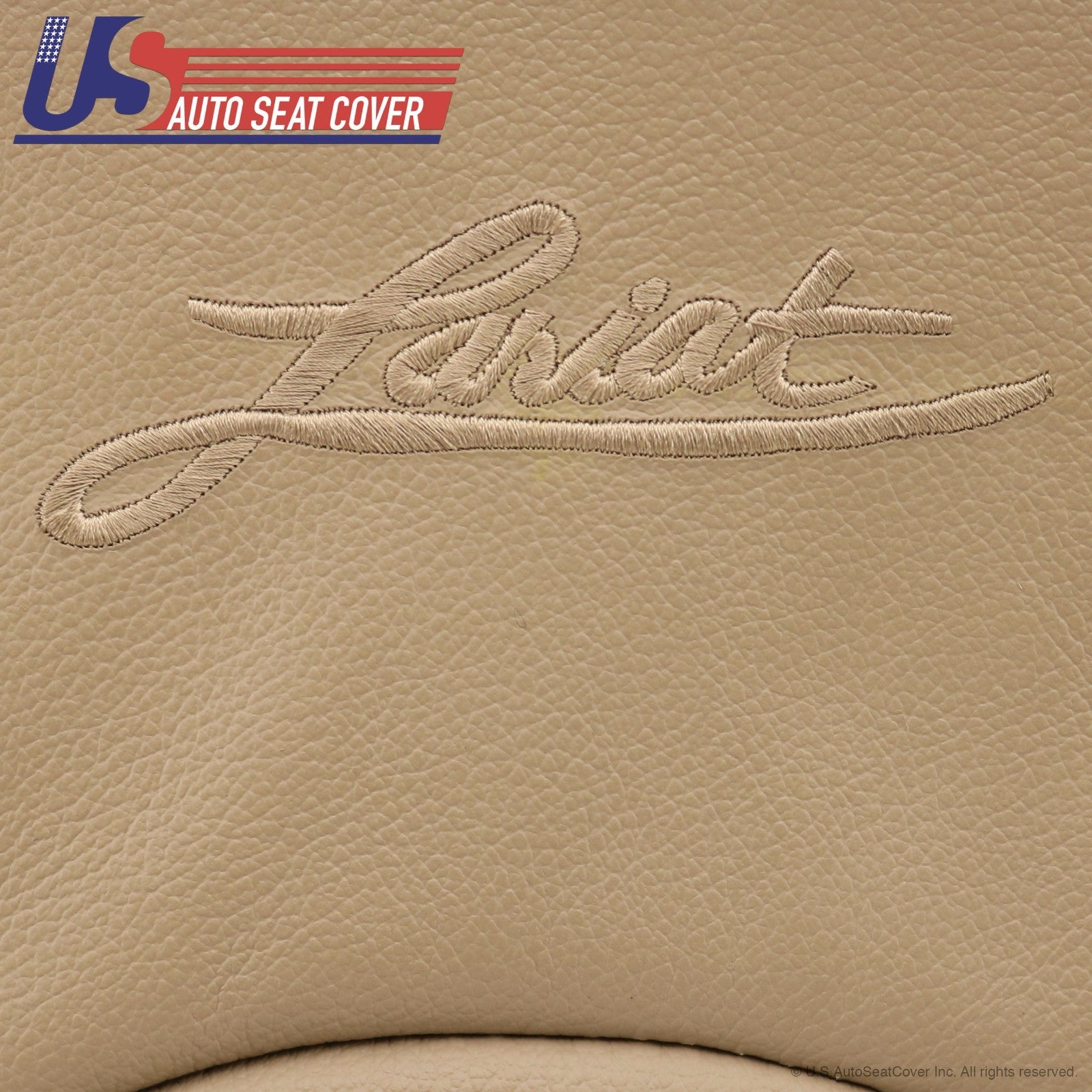 2000 Ford F250 Lariat Driver & Passenger Tops/Bottoms Leather Seat Cover TAN