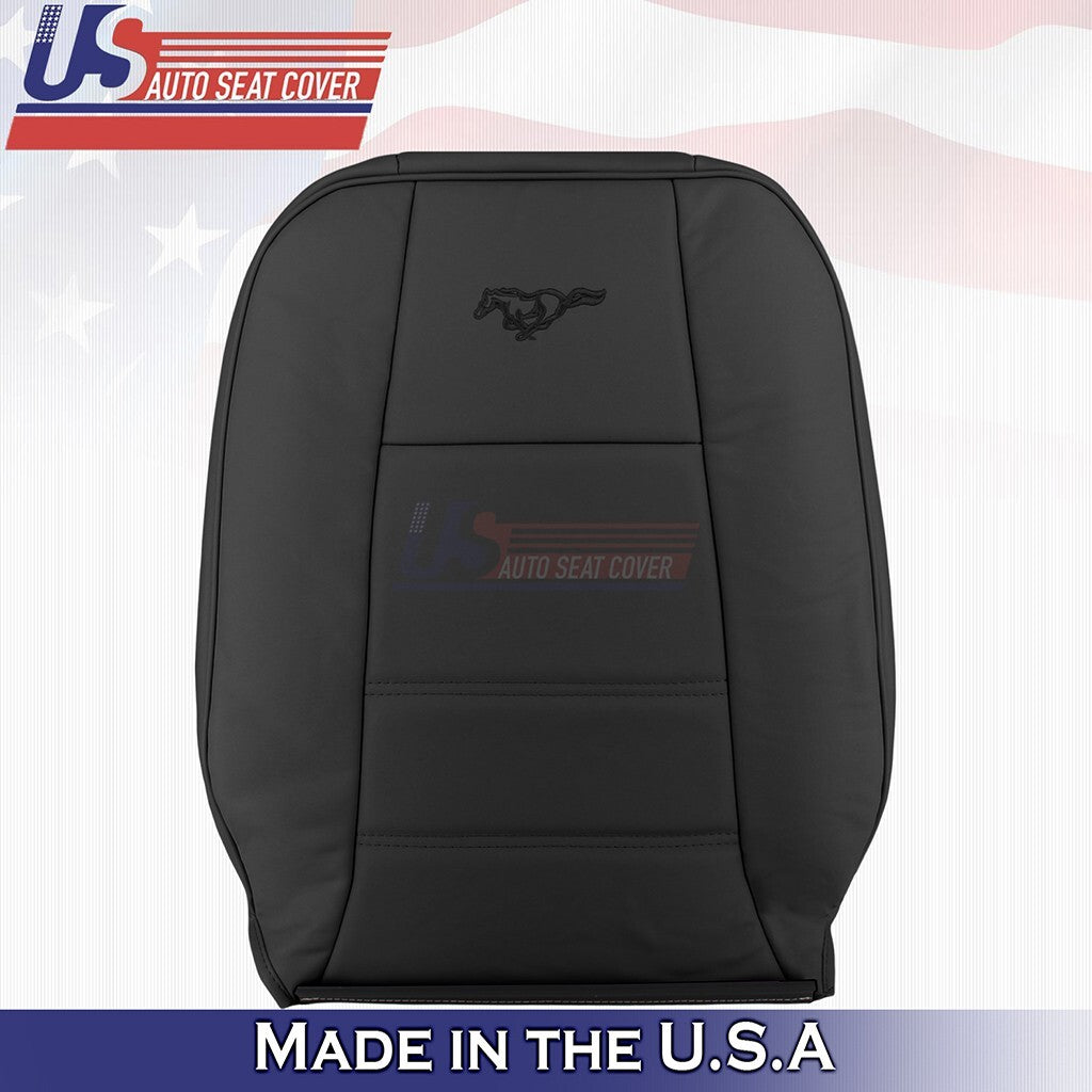 1999 to 2004 Fits Ford Mustang V6 Driver Top Genuine Leather Seat Cover Charcoal
