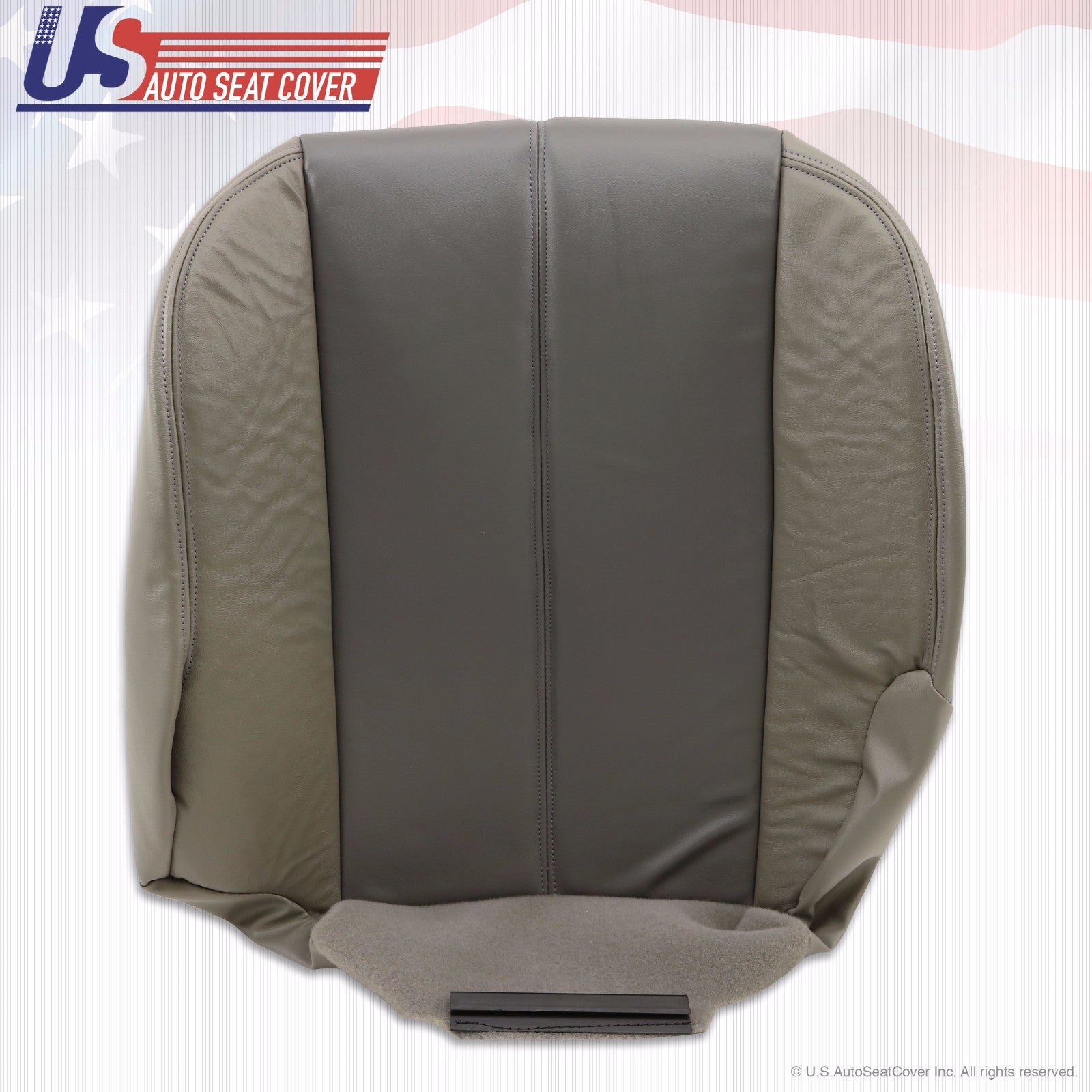 2001 2002 For GMC Yukon Denali Driver &Passenger Bottom Leather Cover 2Tone GRAY
