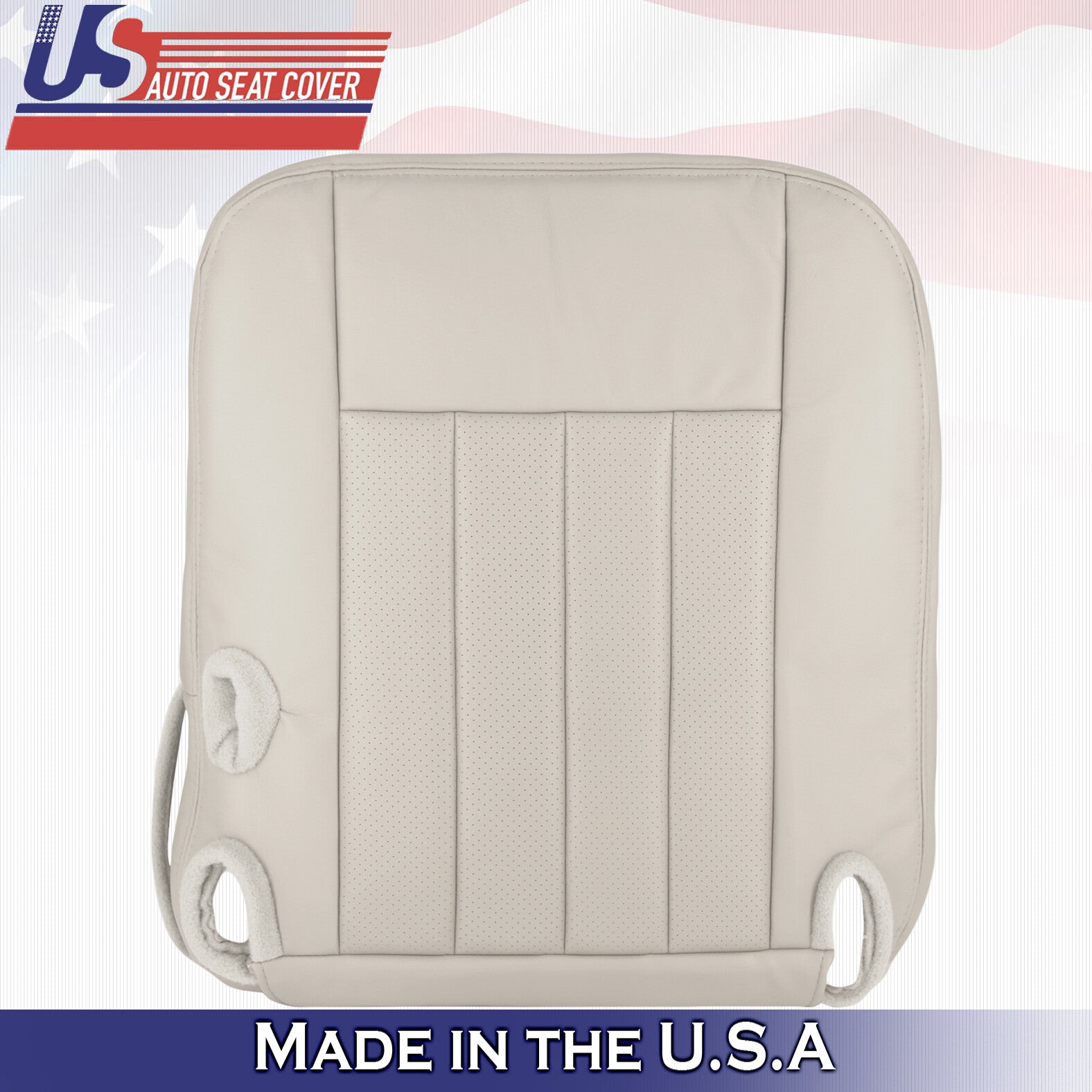 2003 to 2005 For Lincoln Town Car Driver & Passenger Bottoms Leather Covers Tan