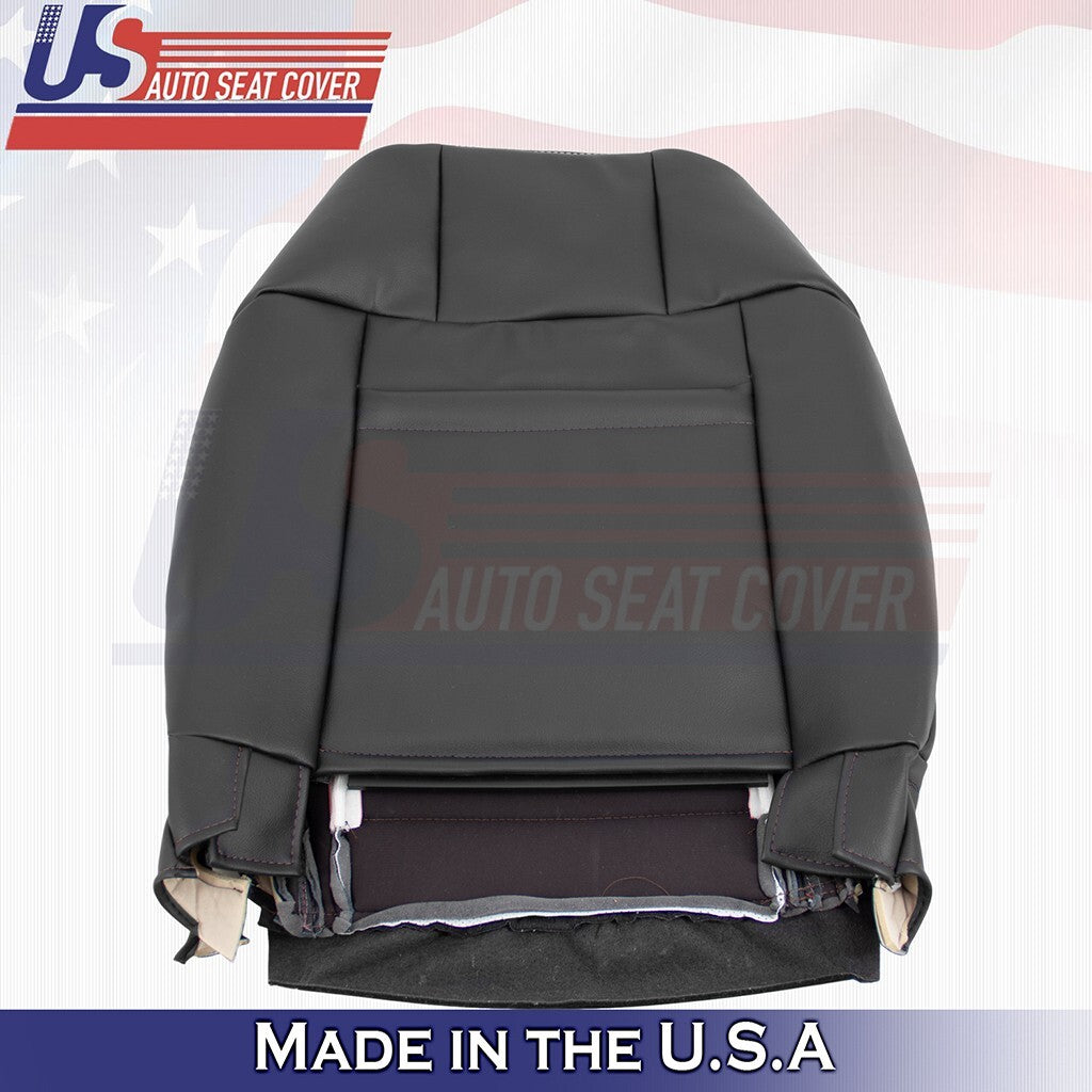 2010 to 2014 For Ford Mustang GT Driver& Passenger Tops Leather Perf Cover BLK