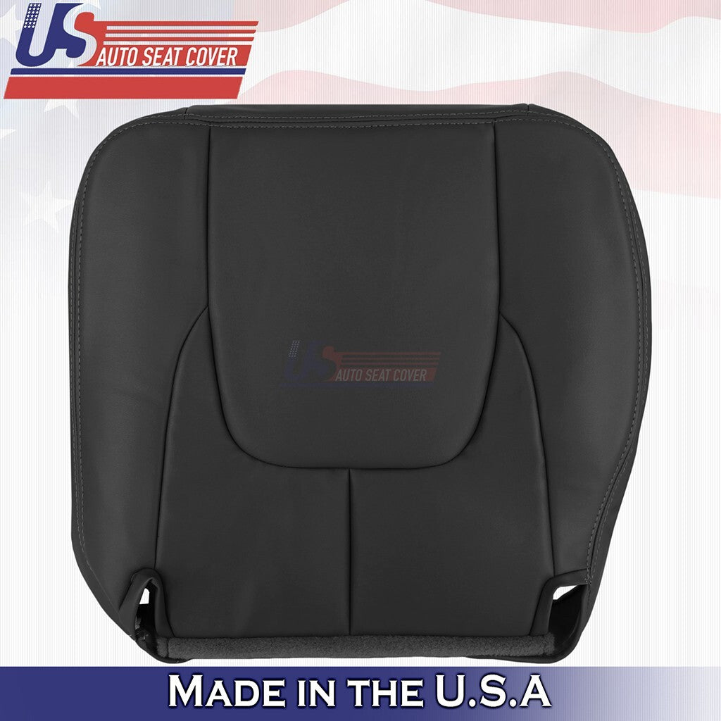 2002 2003 For Dodge Ram Laramie Driver & Passenger Front Set Leather Cover Black