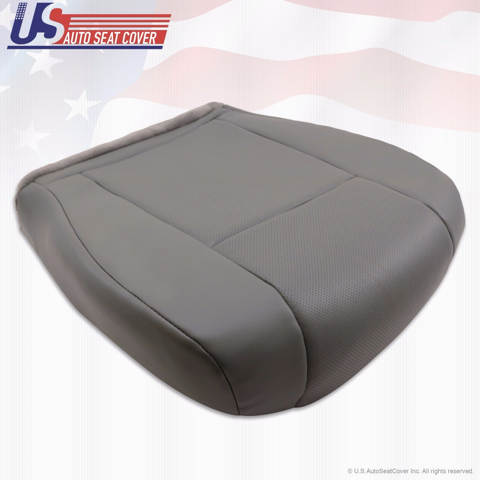 2013 2014 Ford E150 E250 Van Driver-Passenger Bottom Perforated Vinyl Cover Gray