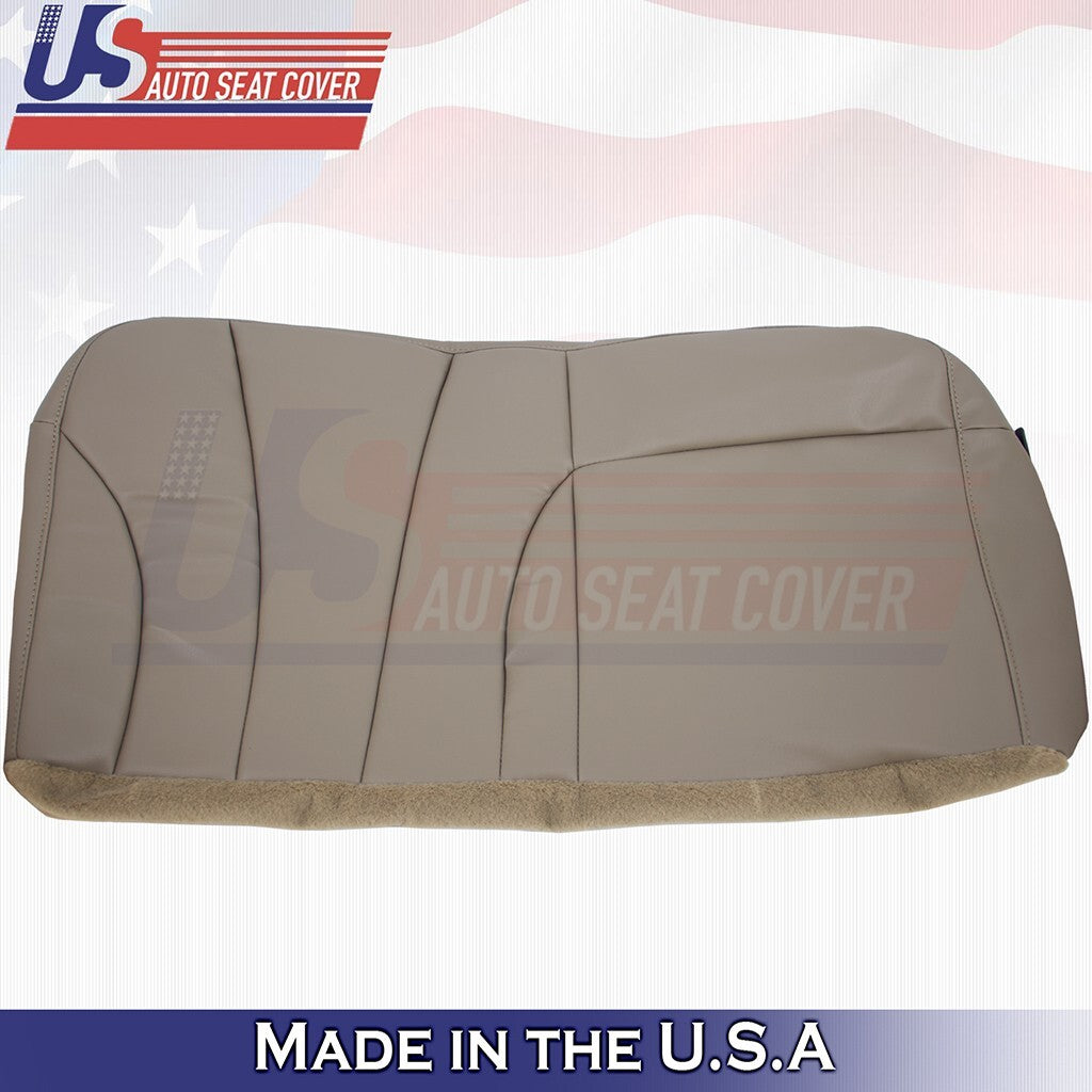 1999 to 2002 For Chevy Silverado 2500 WT Rear Driver Bench Bottom Vinyl Tan