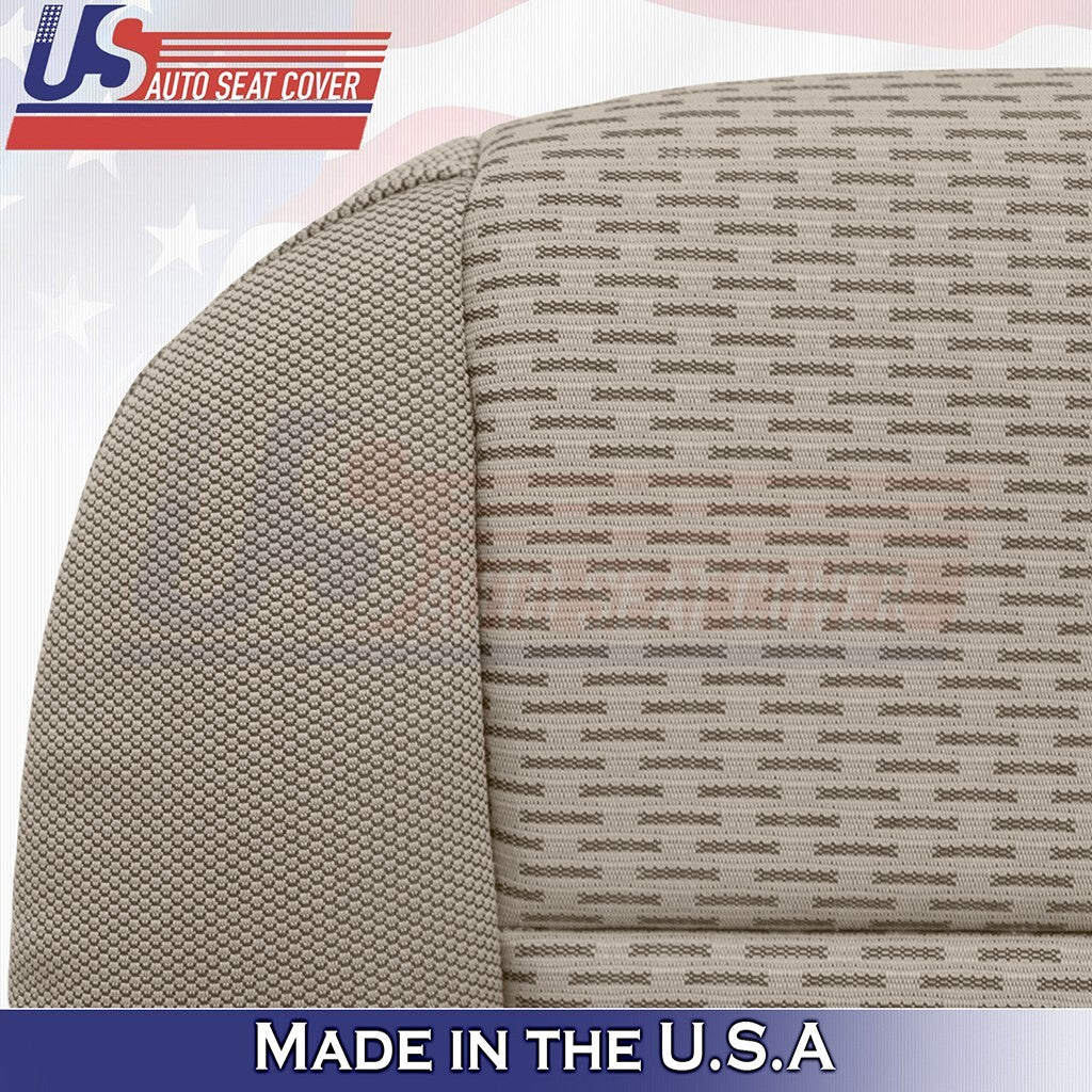2015 to 2019 Fits Ford F150 Driver & Passenger Bottoms Cloth Seat Cover Tan
