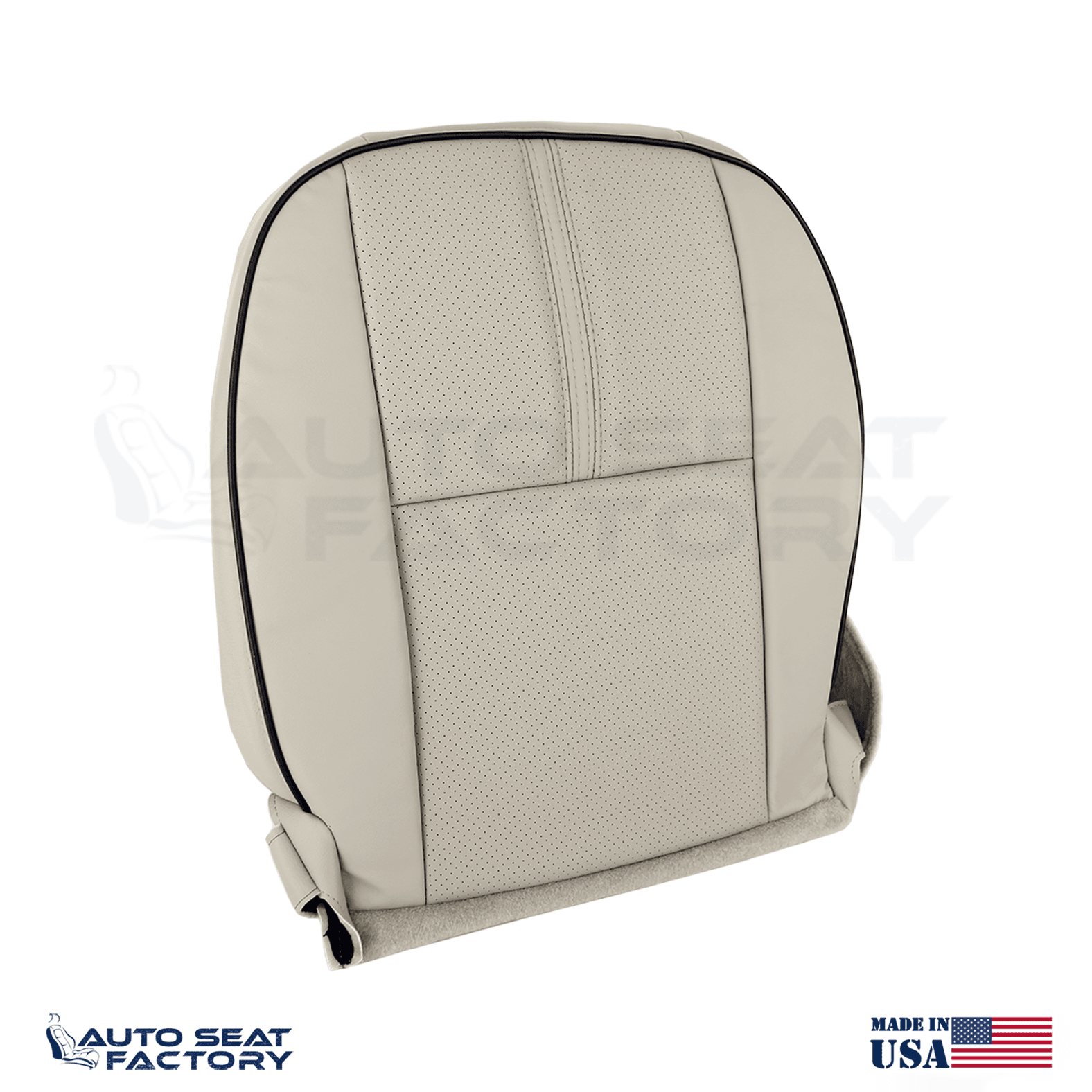 Fits 2010 - 2012 Lincoln MKZ Perforated PASSENGER Bottom Tan Seat Cover