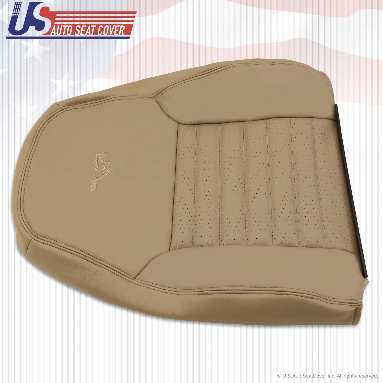 1999 2000 2001 2002 2003 04 Ford Mustang GT Driver Top Lean Back Seat Cover TAN
