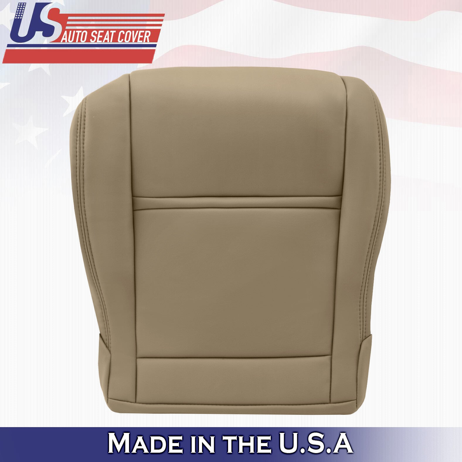 1990 - 1997 Front Driver Bottom Tan Leather Seat Cover Fits Toyota Land Cruiser