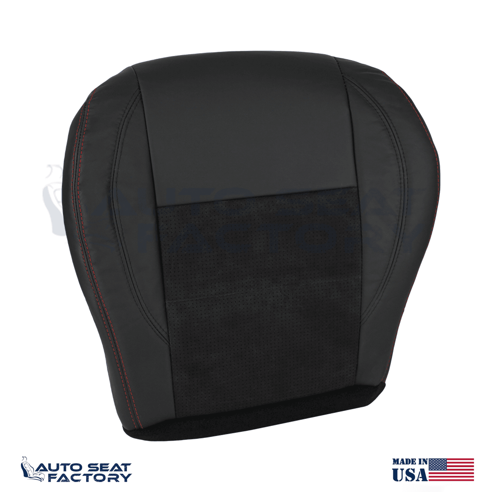 Replacement Black Seat Cover Fits 2006 - 2010 Dodge Charger RT Front Bottoms
