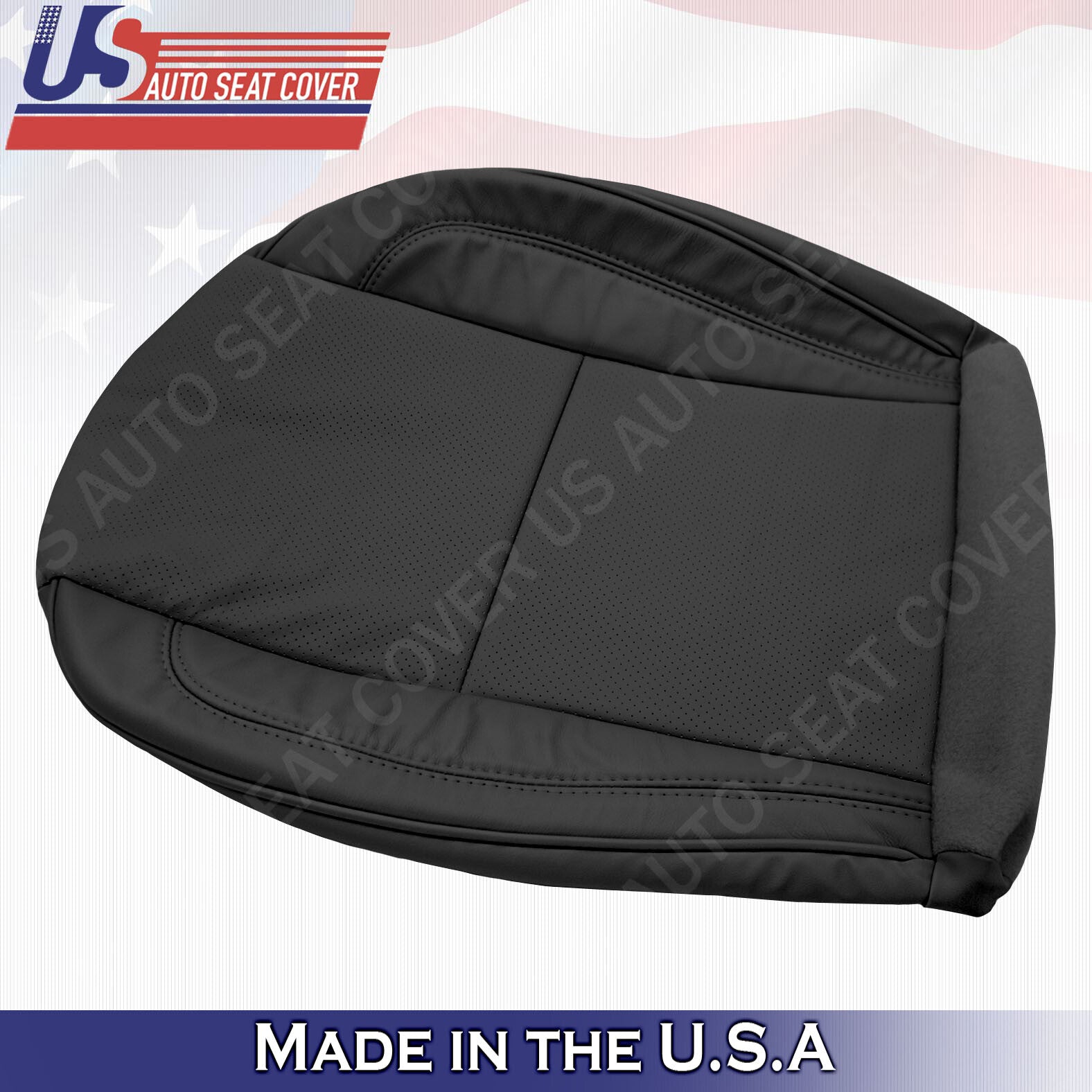 Fits 1998 - 2005 Lexus GS300 GS400 GS430 PASSENGER Perforated Leather Cover Blk