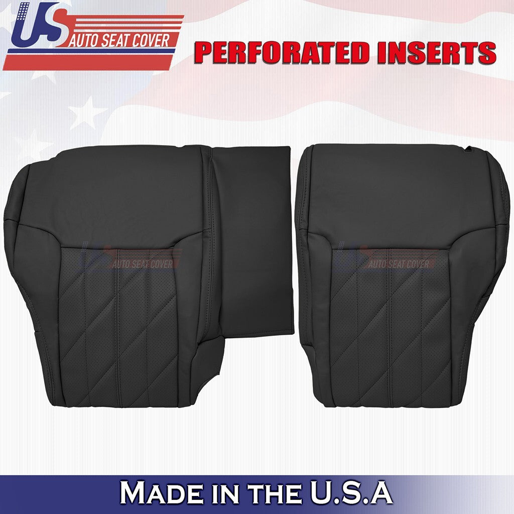 2009 to 2013 For Infiniti FX35 FX37 Rear Bench Bottom & Tops Leather Cover Black