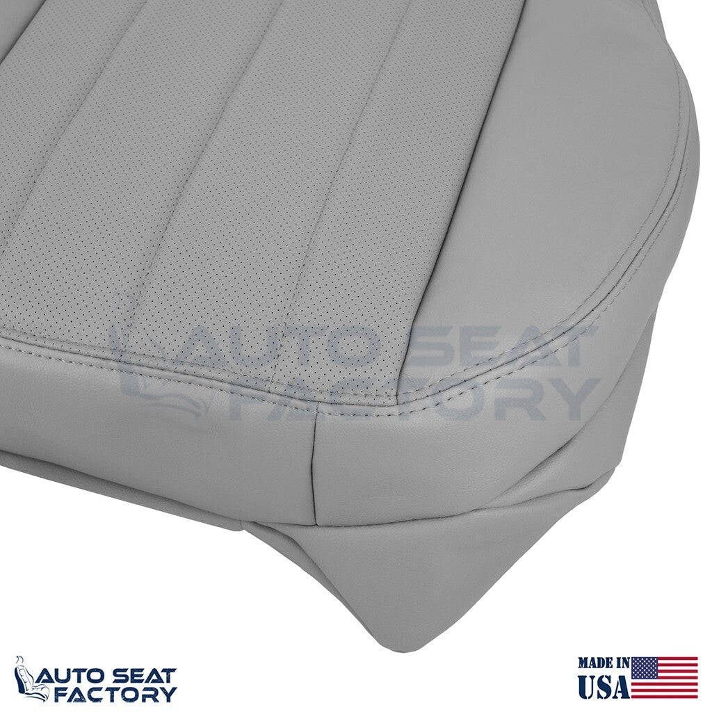 2003 Fits Lincoln LS LEFT & RIGHT Bottom Med. Ash Leather Seat Cover, Perf.