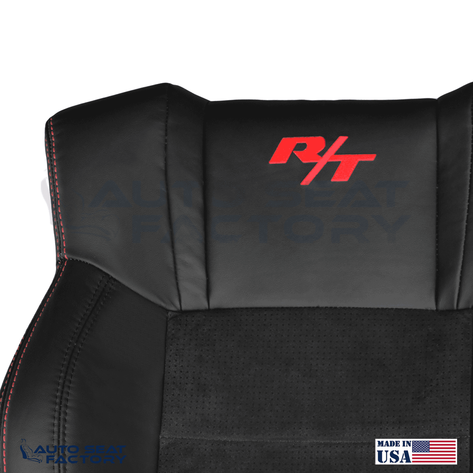 Replacement Black Seat Cover Fits 2006 - 2010 Dodge Charger RT Front Tops
