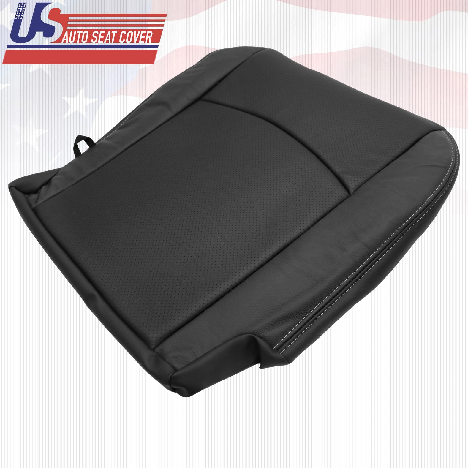 For Dodge 2012 Ram 5500 4500 Driver Passenger Bottom Perf Leather Cover BLACK