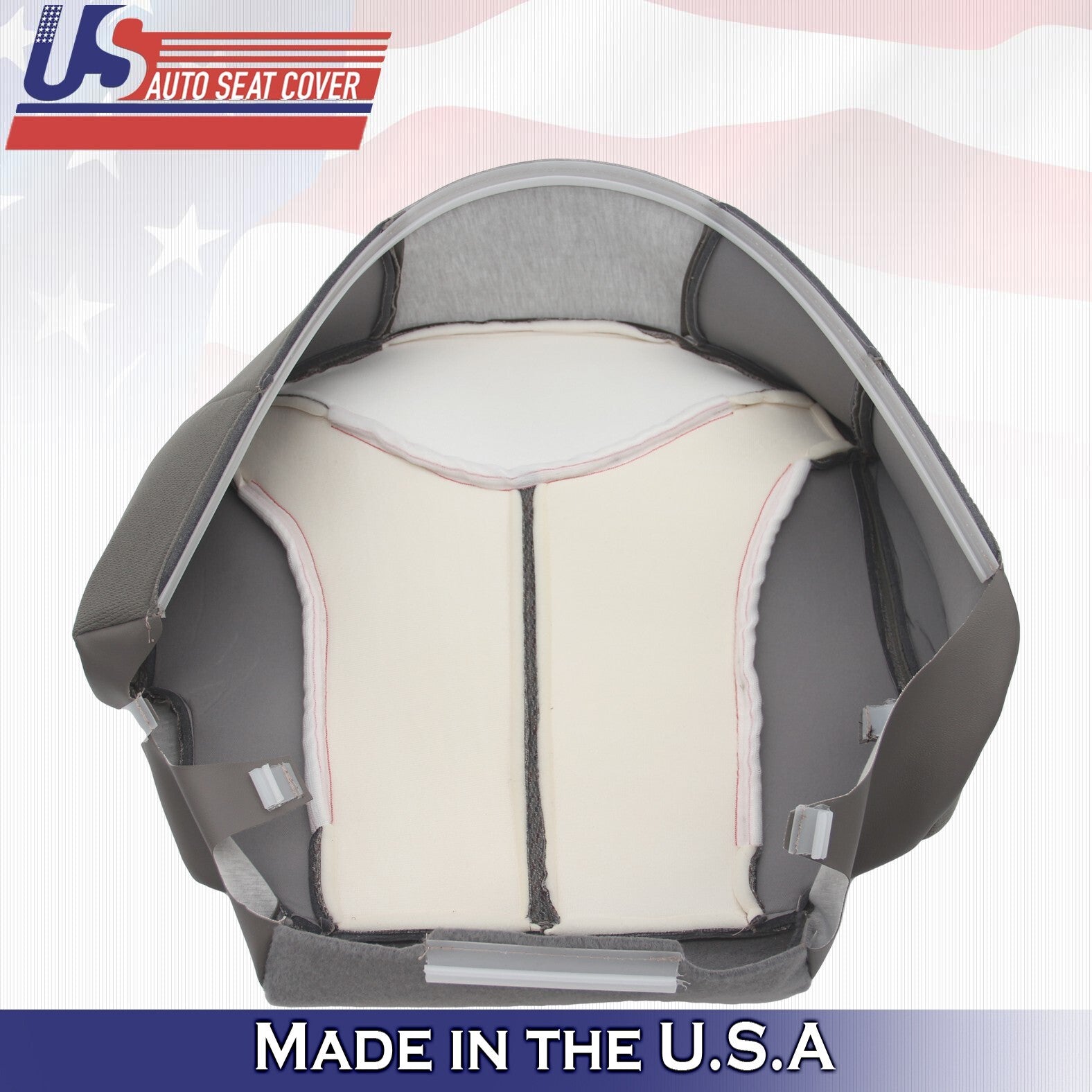 1999 2000 2001 2002 Fits GMC Sierra Driver Side Bottom Cloth Seat Cover Gray