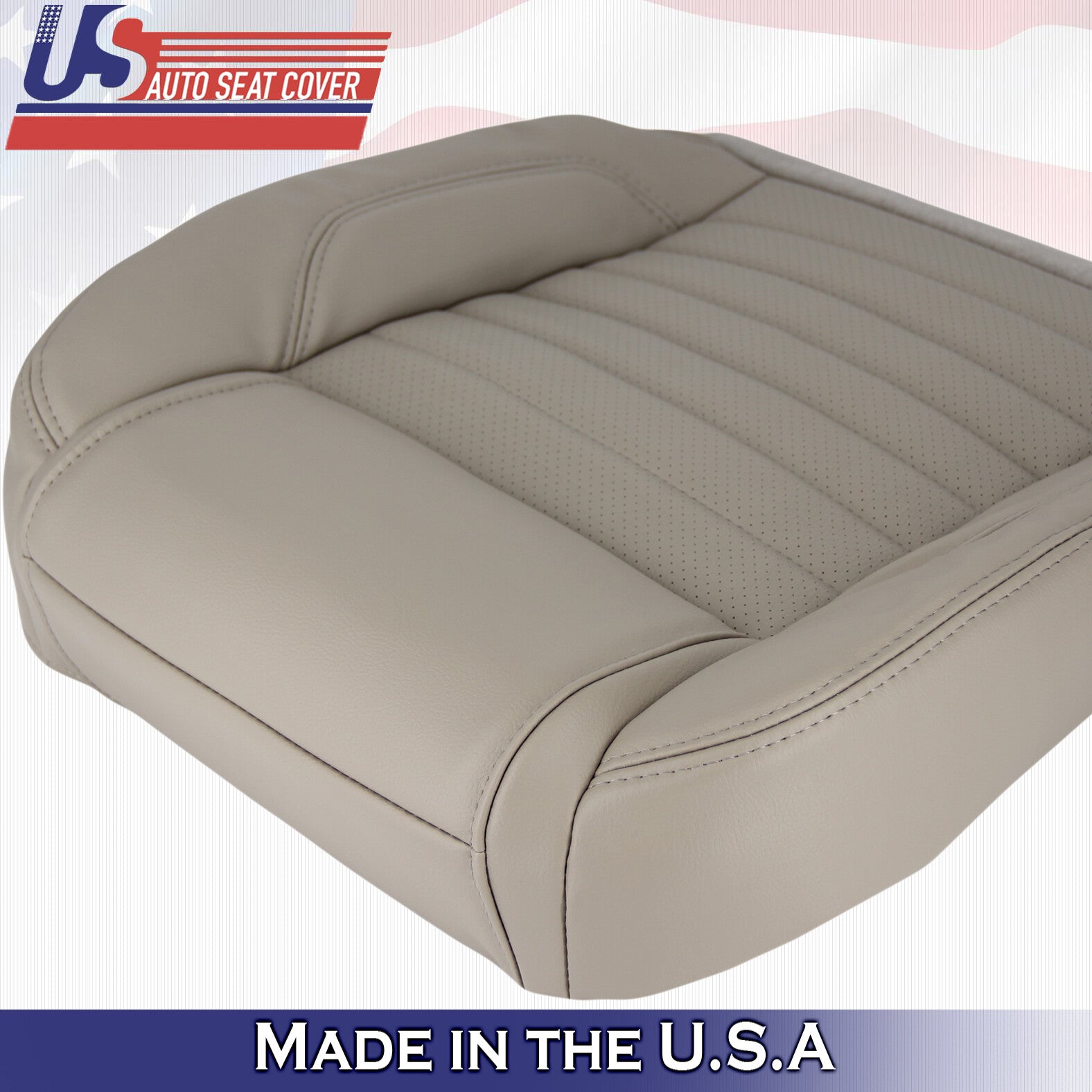 2010 to 2014 For Ford Mustang Passenger Bottom Synthetic Leather Cover Stone