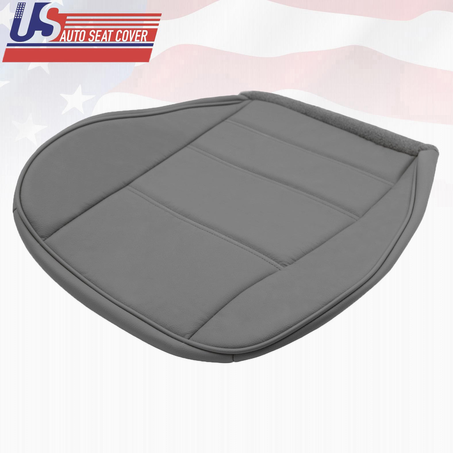 2002 2003 2004 Ford Mustang V6 Front Passenger Bottom Leather Seat Cover Gray